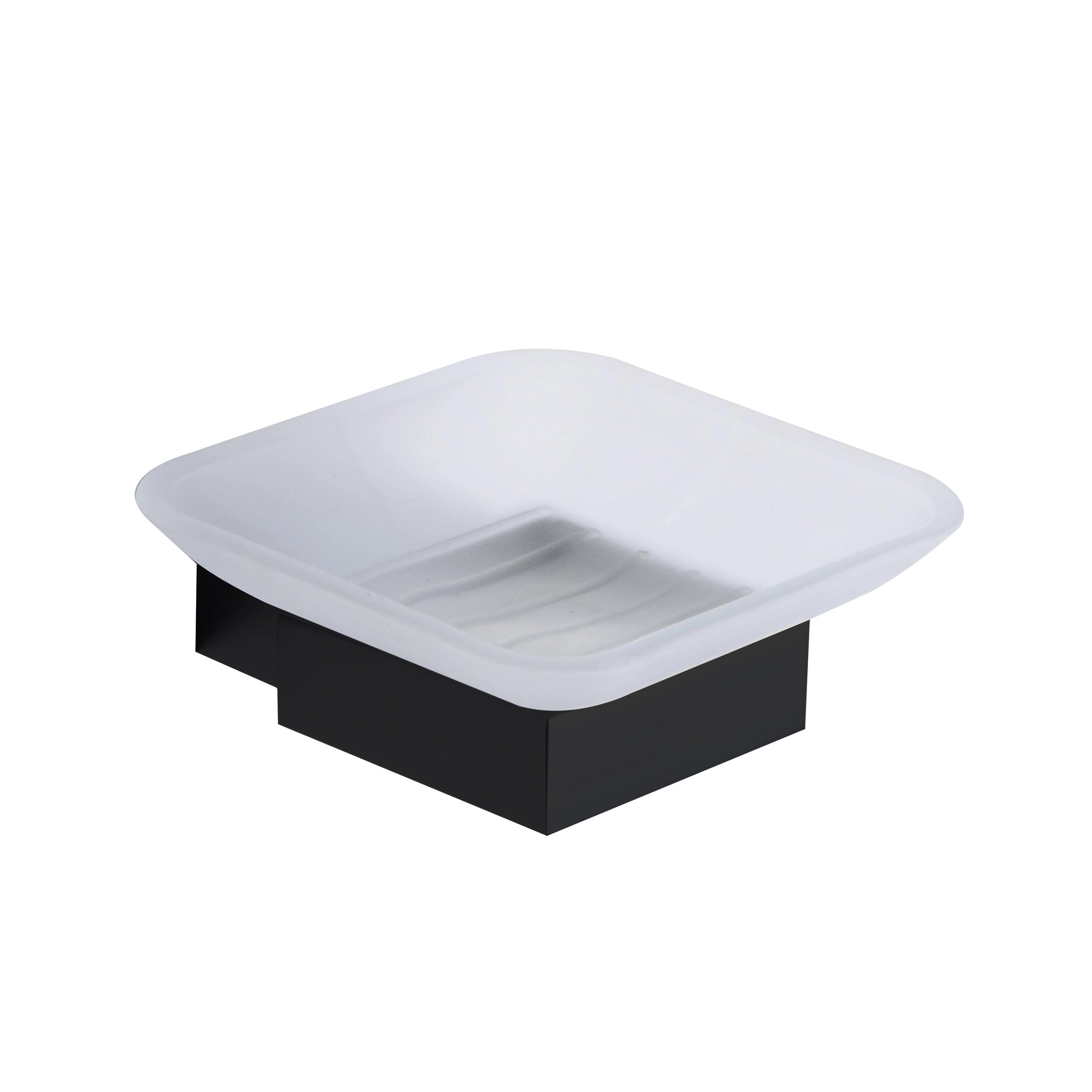 Effervescent Matt Black Soap Dish Holder