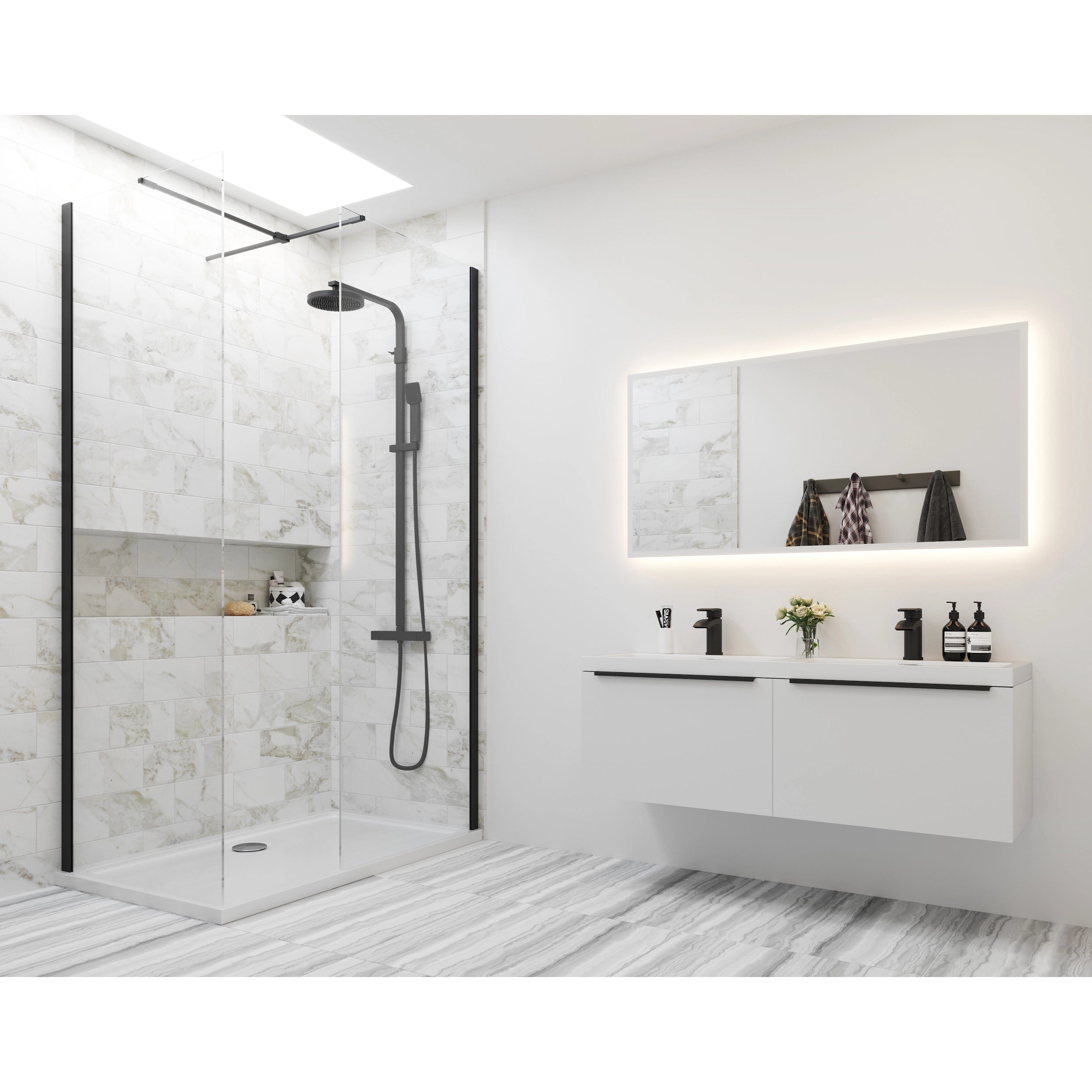 Muro Wall Hung Basin Sink Vanity Unit
