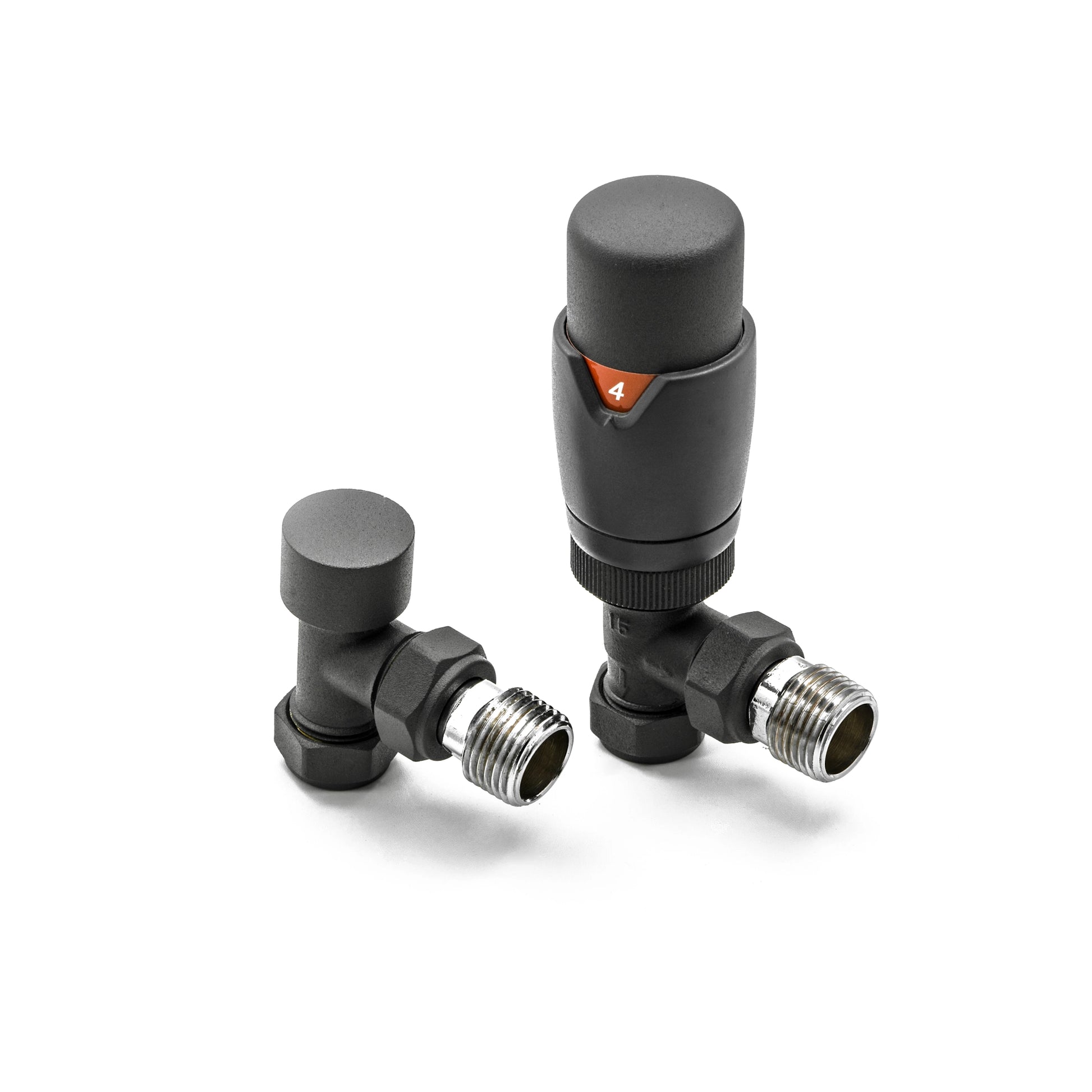 Reina Modal TRV Angled Radiator Valve and LockShield