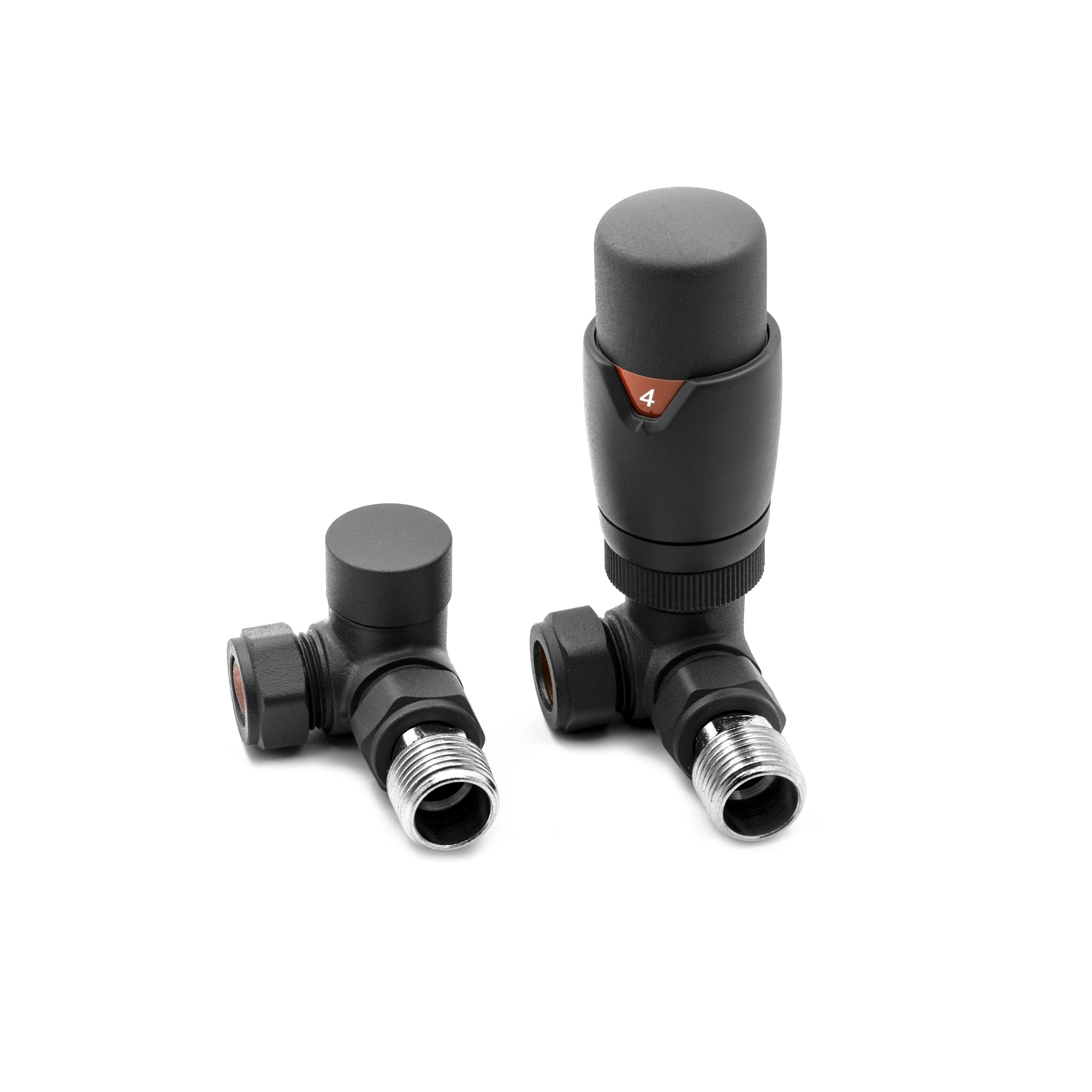 Modal TRV Reina Corner Radiator Valve and LockShield