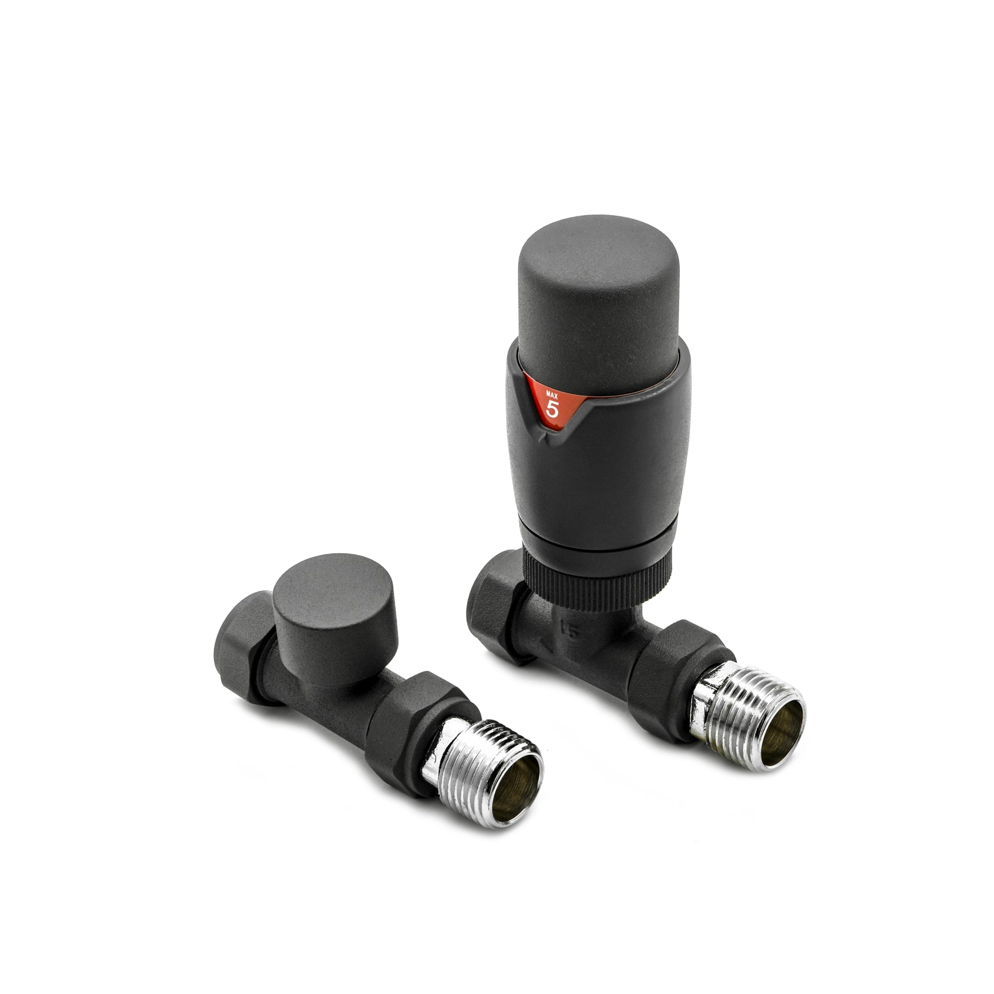 Modal TRV Reina Straight Radiator Valve and LockShield