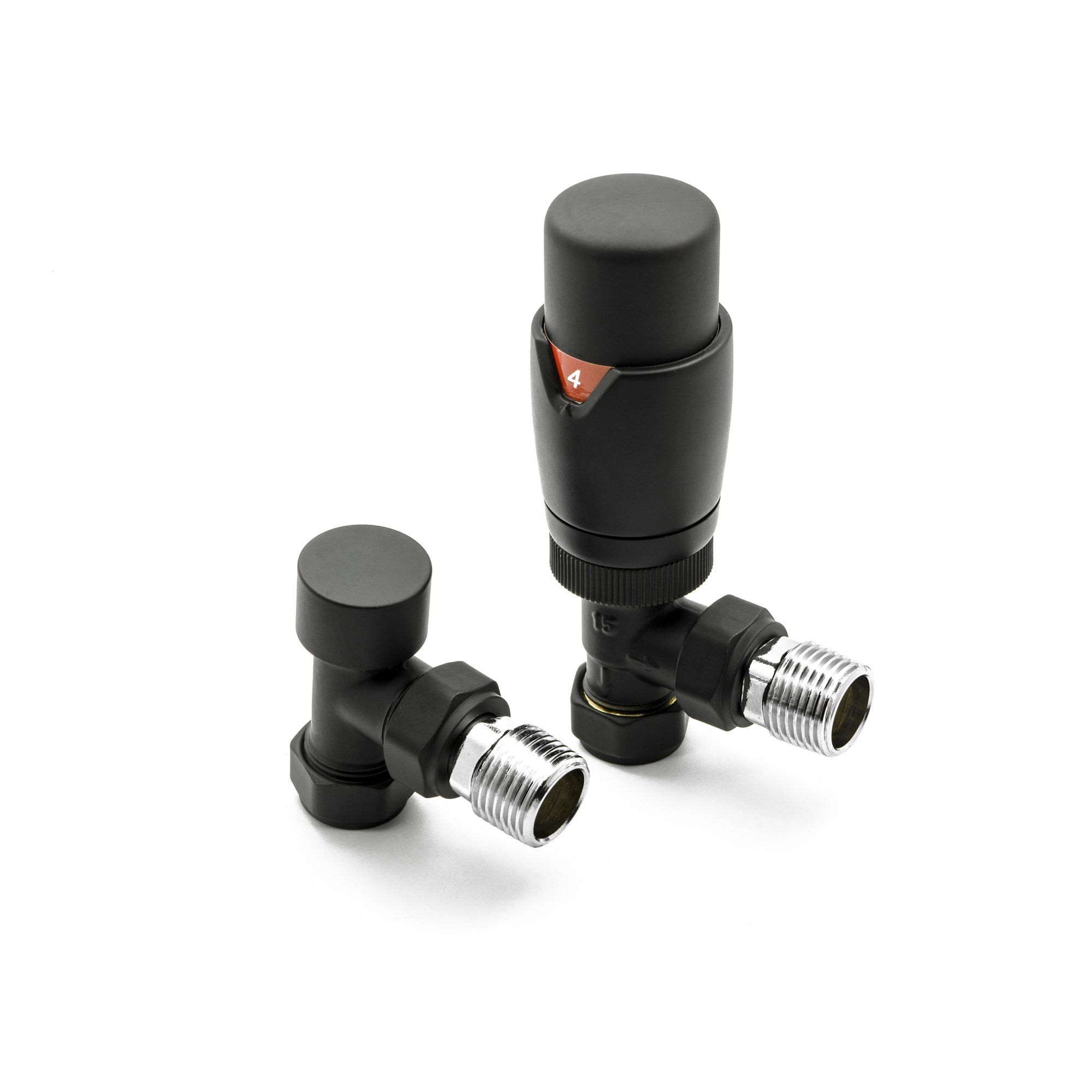 Reina Modal TRV Angled Radiator Valve and LockShield