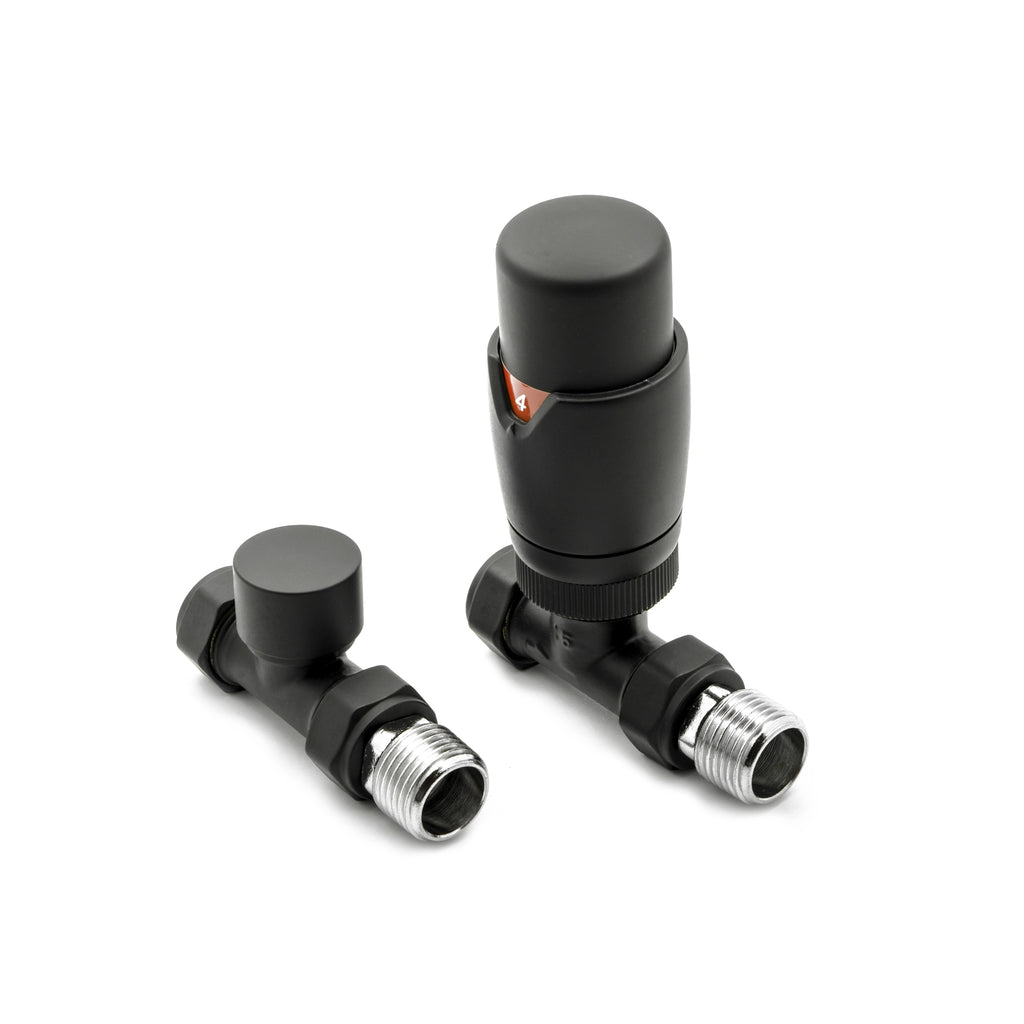 Modal TRV Reina Straight Radiator Valve and LockShield