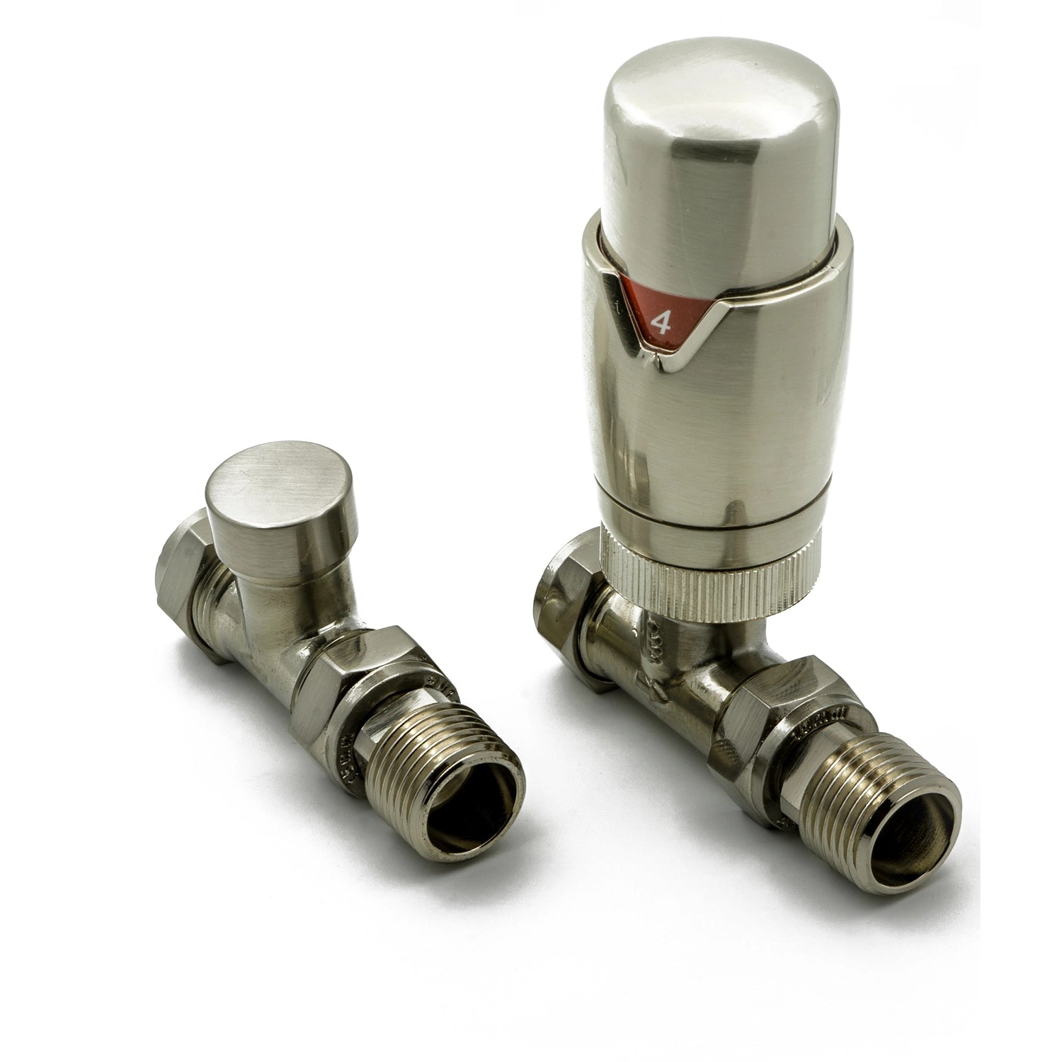 Modal TRV Reina Straight Radiator Valve and LockShield