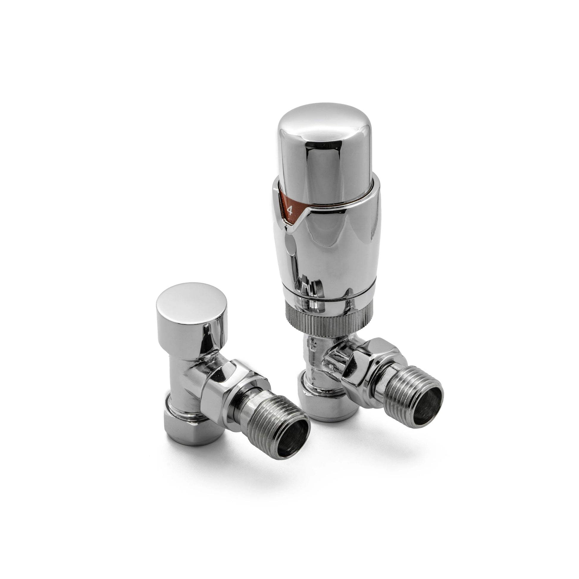 Reina Modal TRV Angled Radiator Valve and LockShield