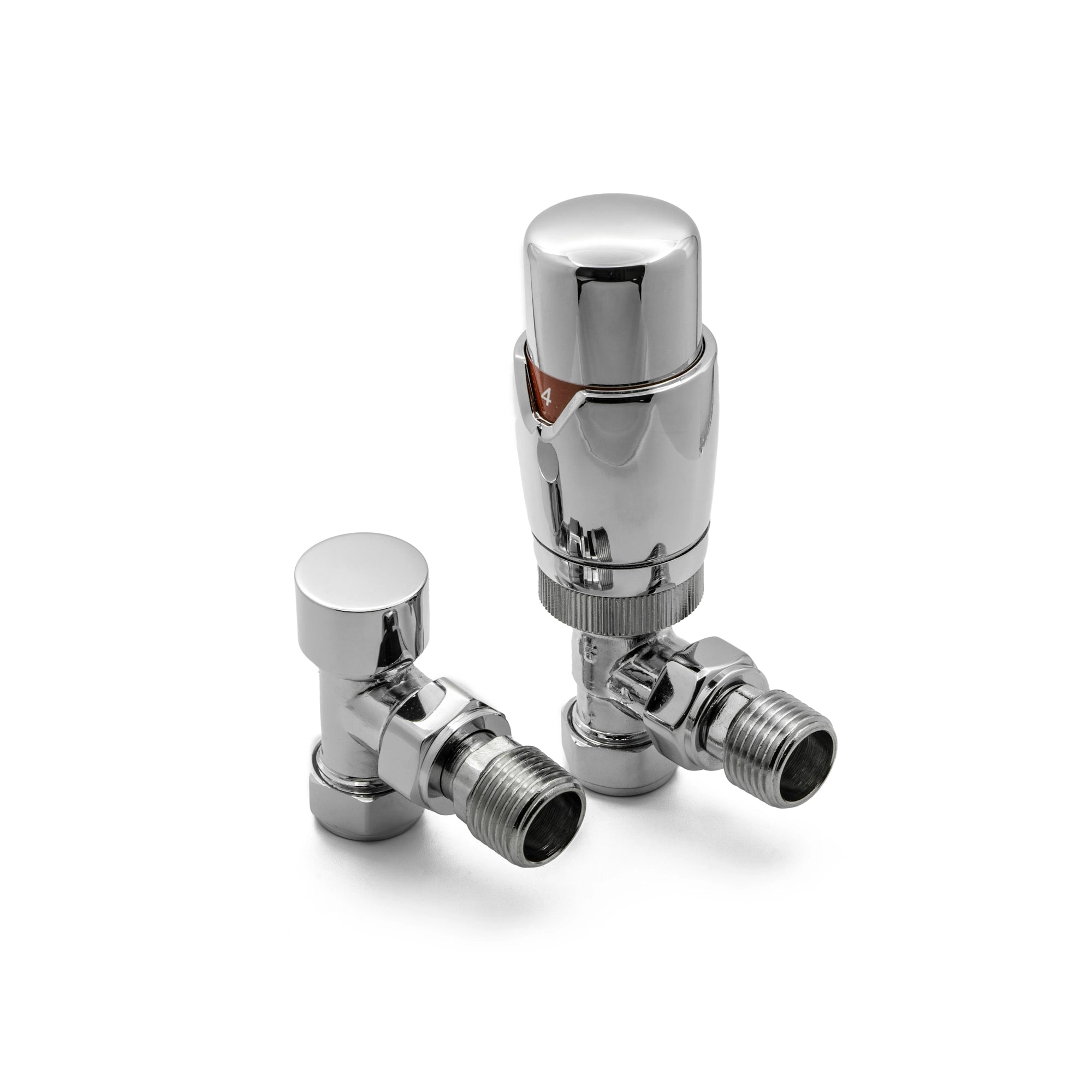 Reina Modal TRV Angled Radiator Valve and LockShield