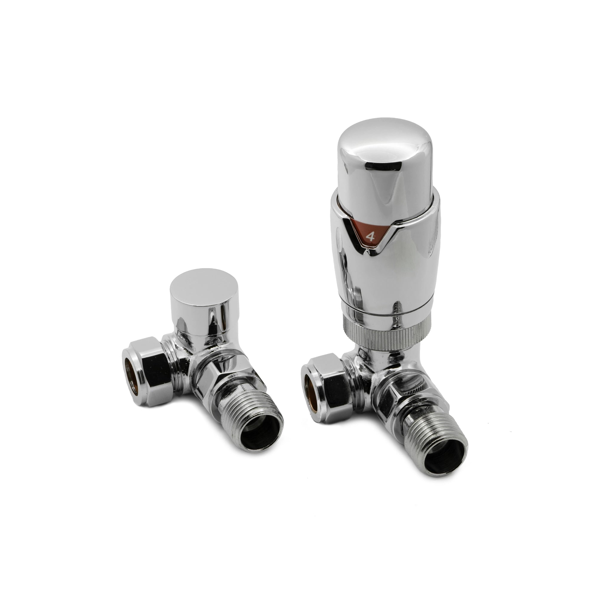 Modal TRV Reina Corner Radiator Valve and LockShield