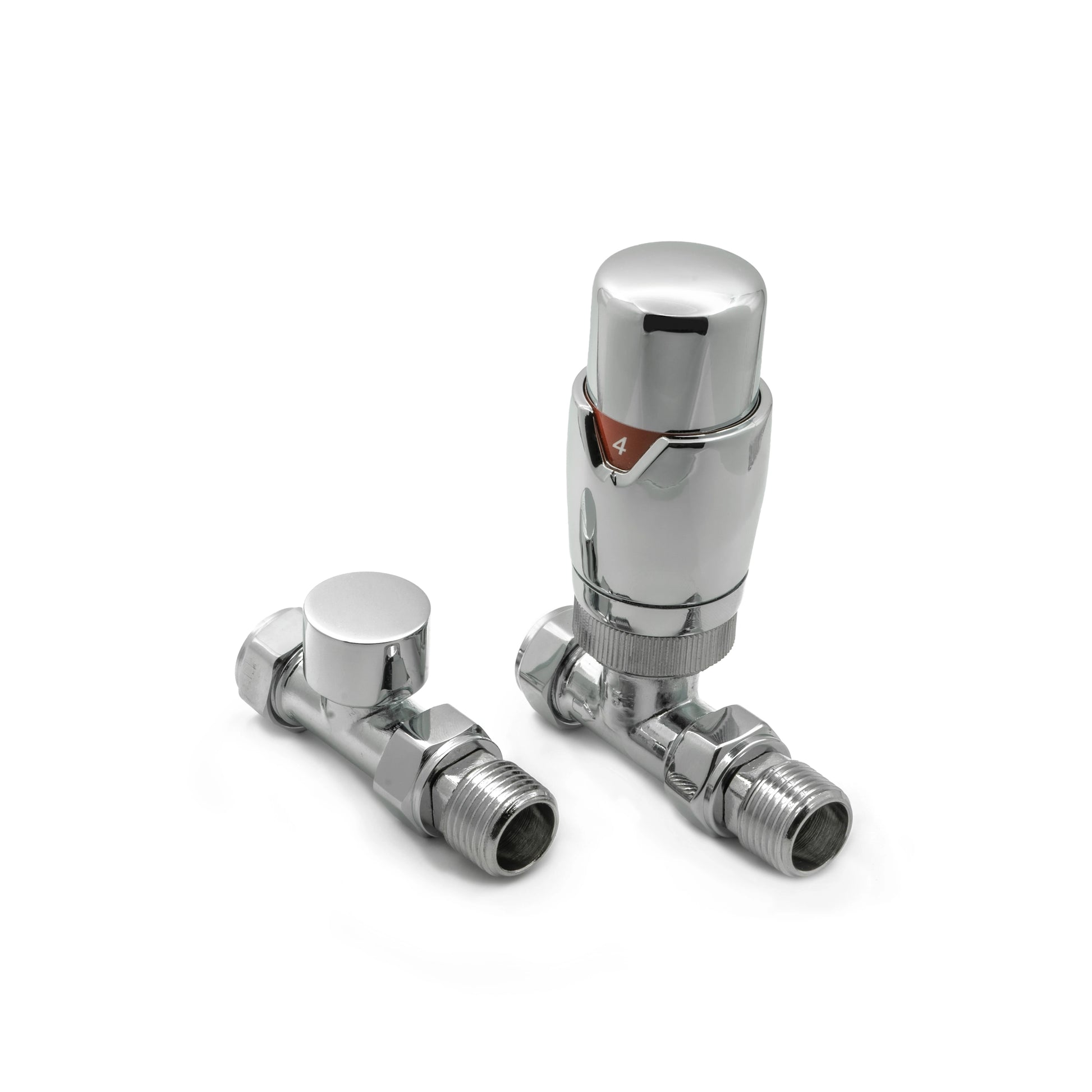 Modal TRV Reina Straight Radiator Valve and LockShield