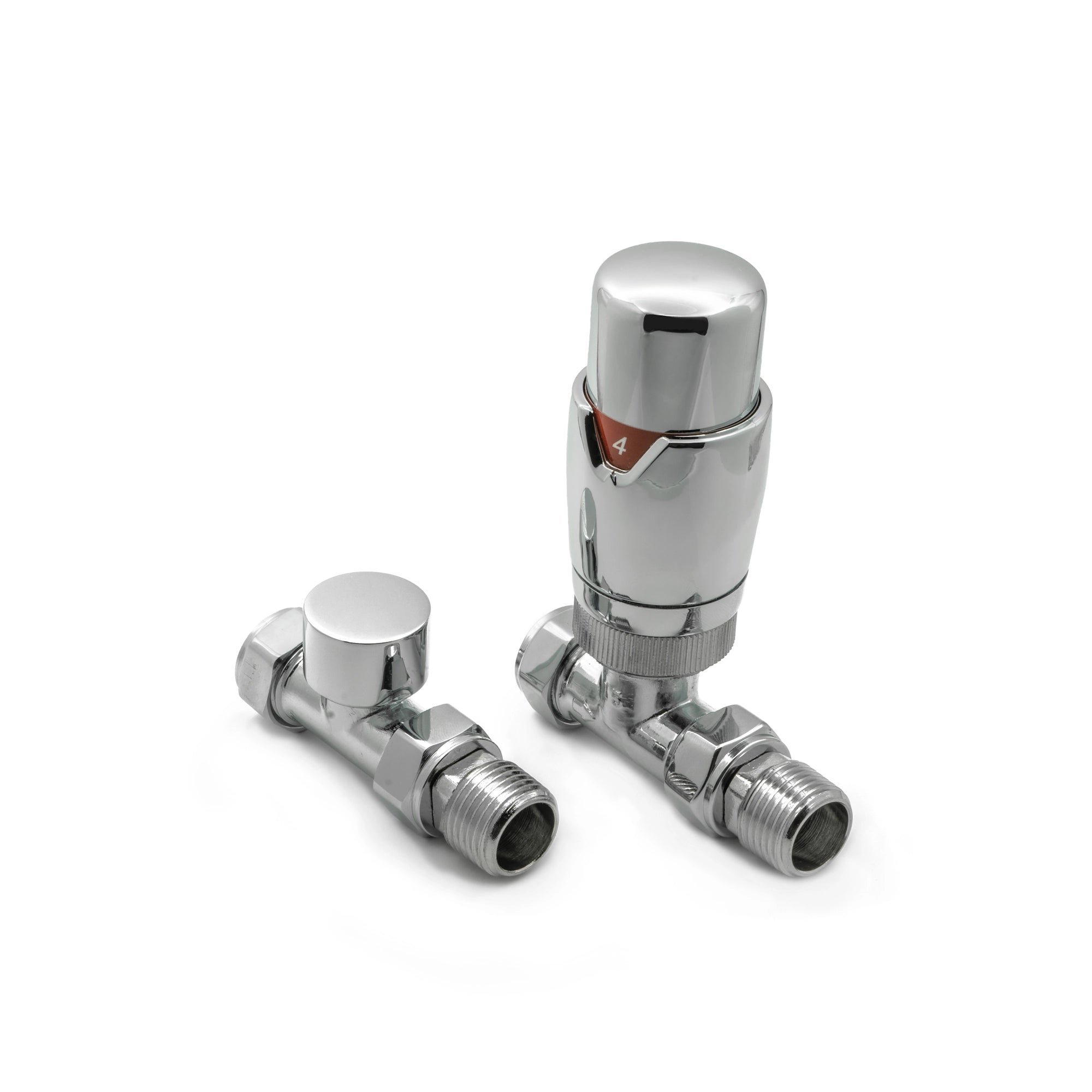 Modal TRV Reina Straight Radiator Valve and LockShield