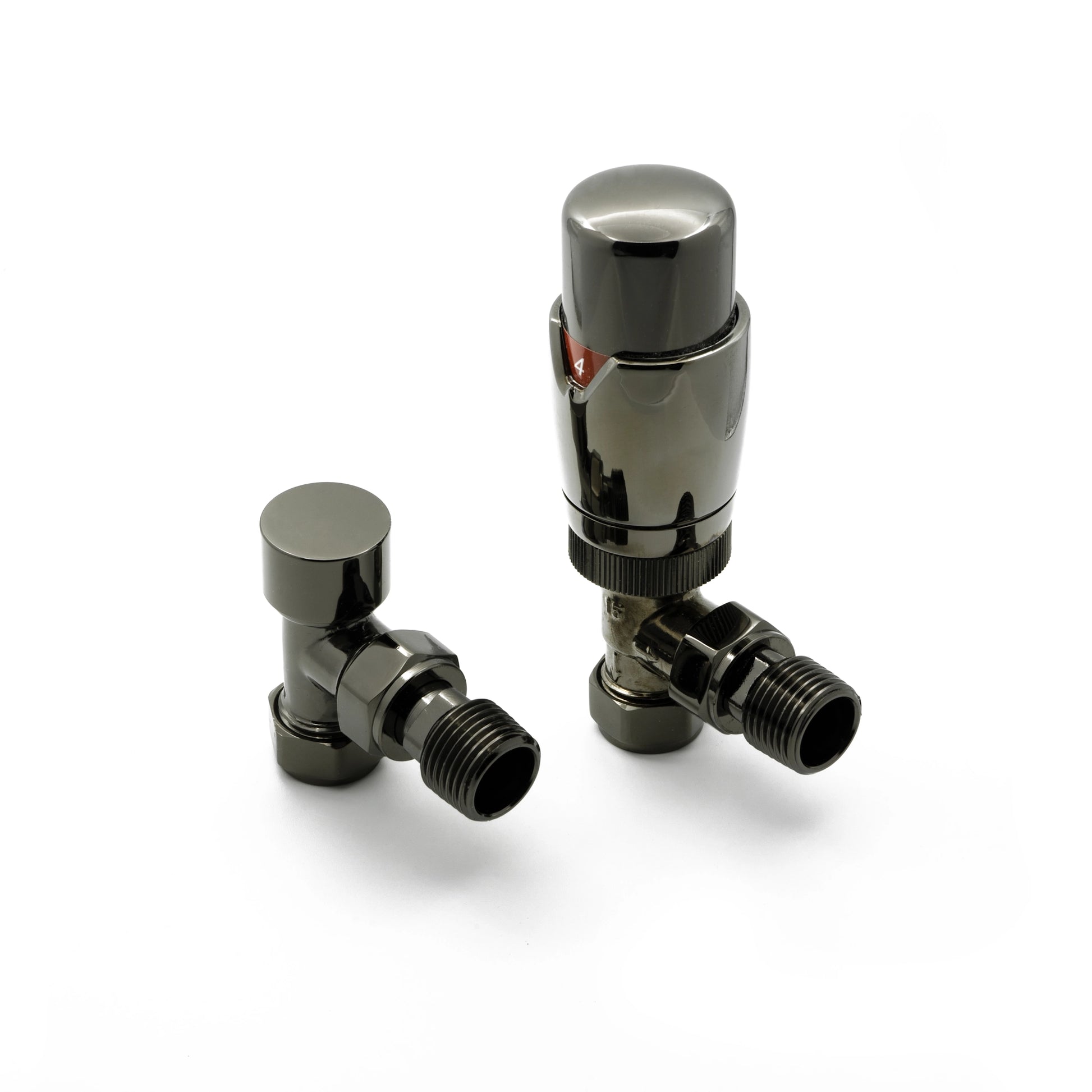 Reina Modal TRV Angled Radiator Valve and LockShield