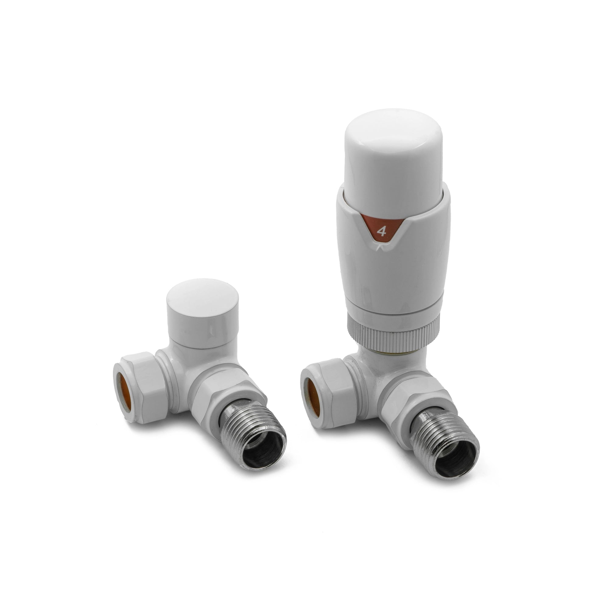 Modal TRV Reina Corner Radiator Valve and LockShield