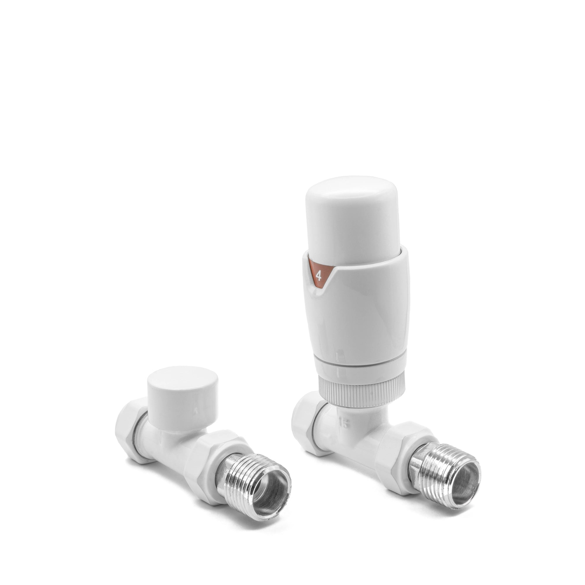 Modal TRV Reina Straight Radiator Valve and LockShield