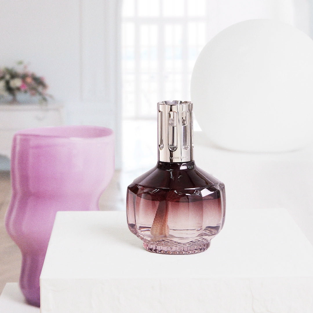 Plum Rouge Molecule Underneath the Magnolias Lamp Berger Gift Set
