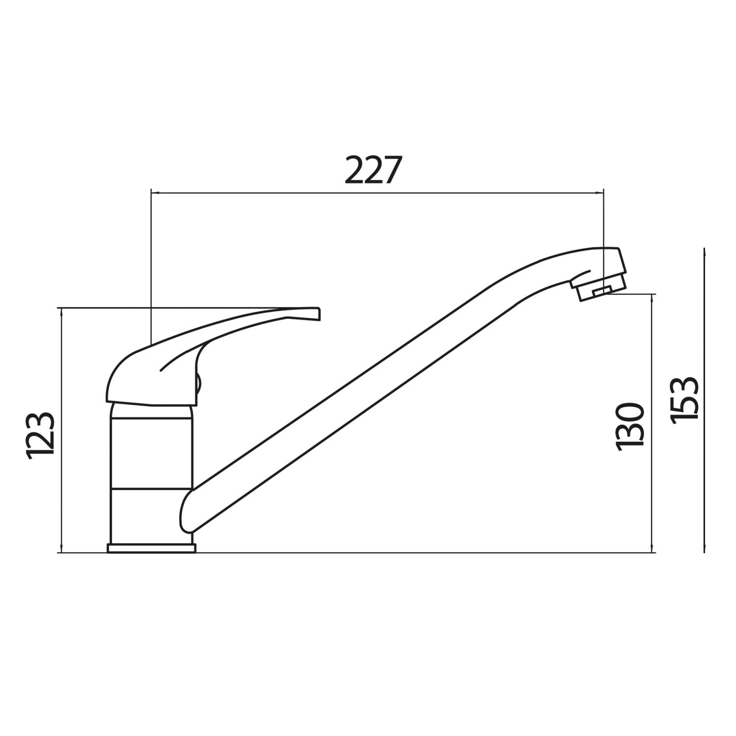 Aruba Mono Mixer Kitchen Tap