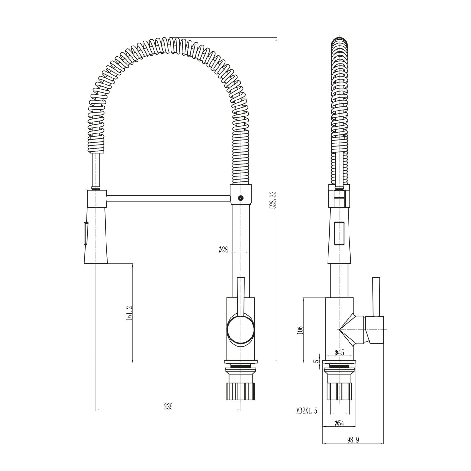 Tirare Mono Mixer Kitchen Tap