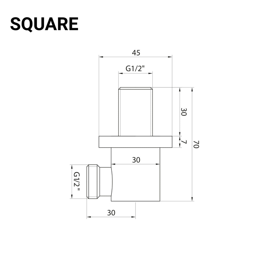 Wall Mounted Shower Elbow Outlet