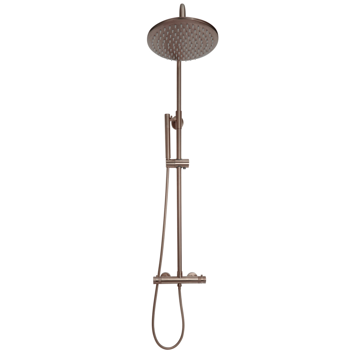 Outside Shower Riser Core Round Rigid Riser Shower – Bubbles Showers and Bathrooms
