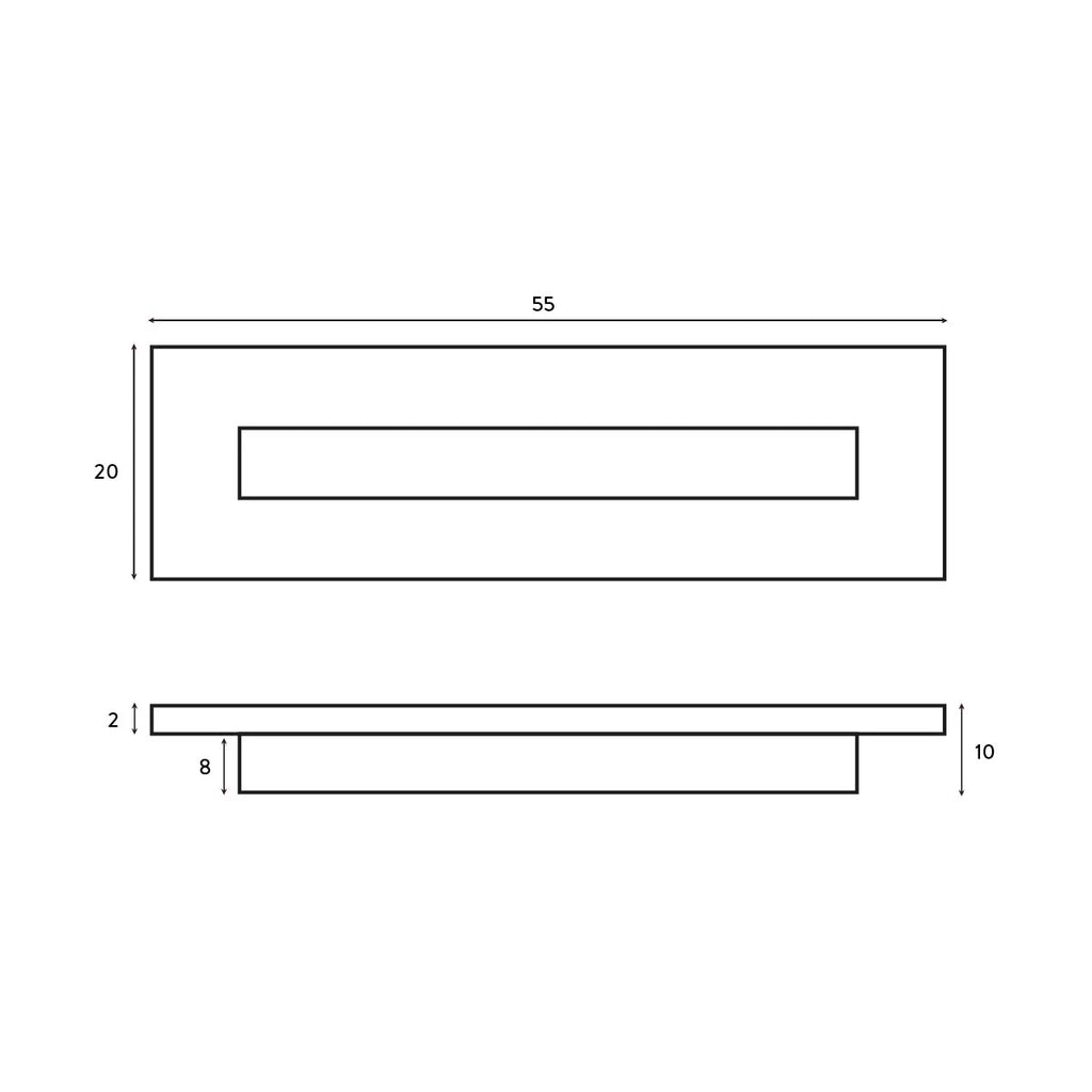 Rectangle Basin Overflow Replacement Insert Covers