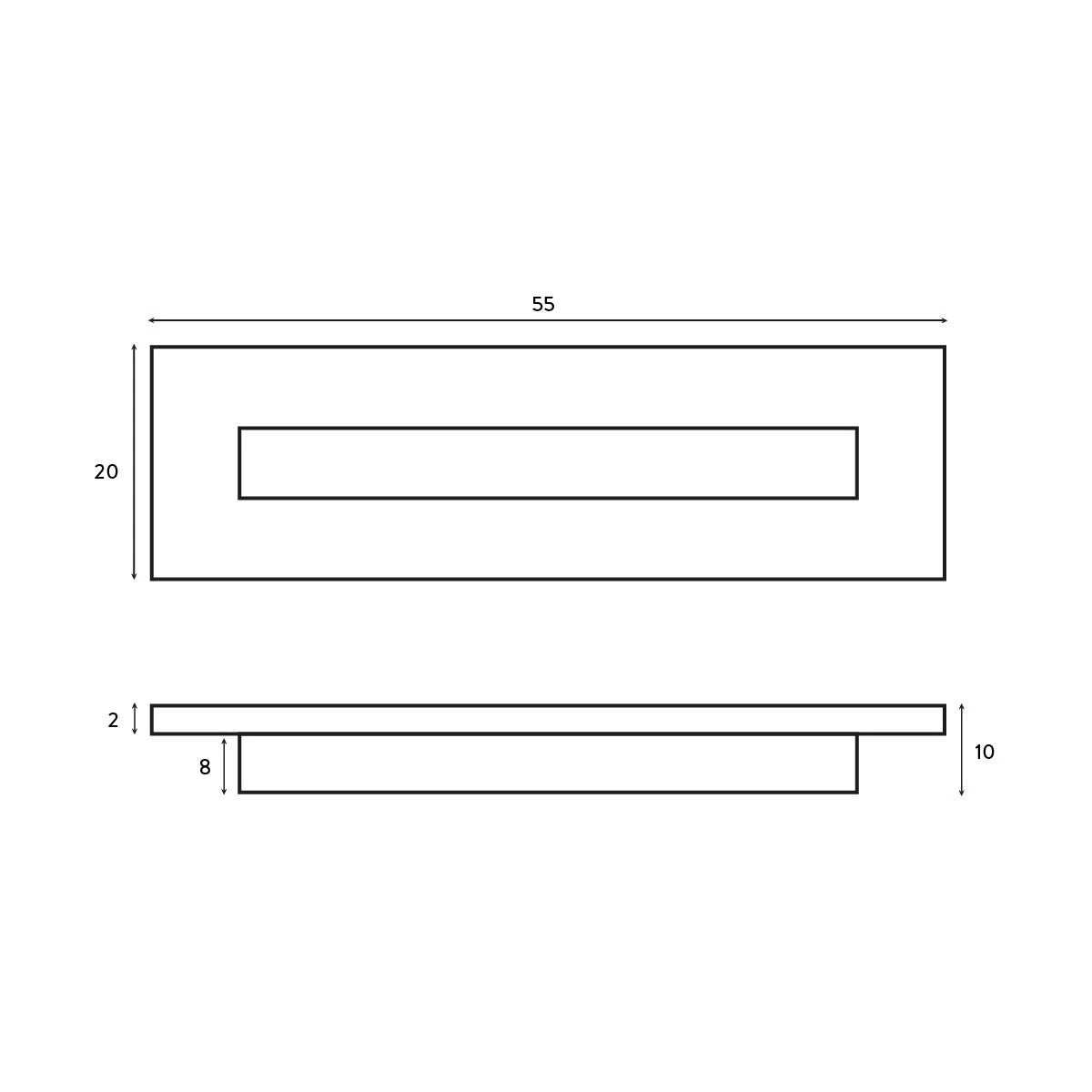 Rectangle Basin Overflow Replacement Insert Covers