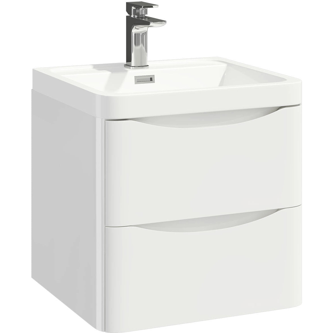 Bella Wall Hung Basin Sink Vanity Unit