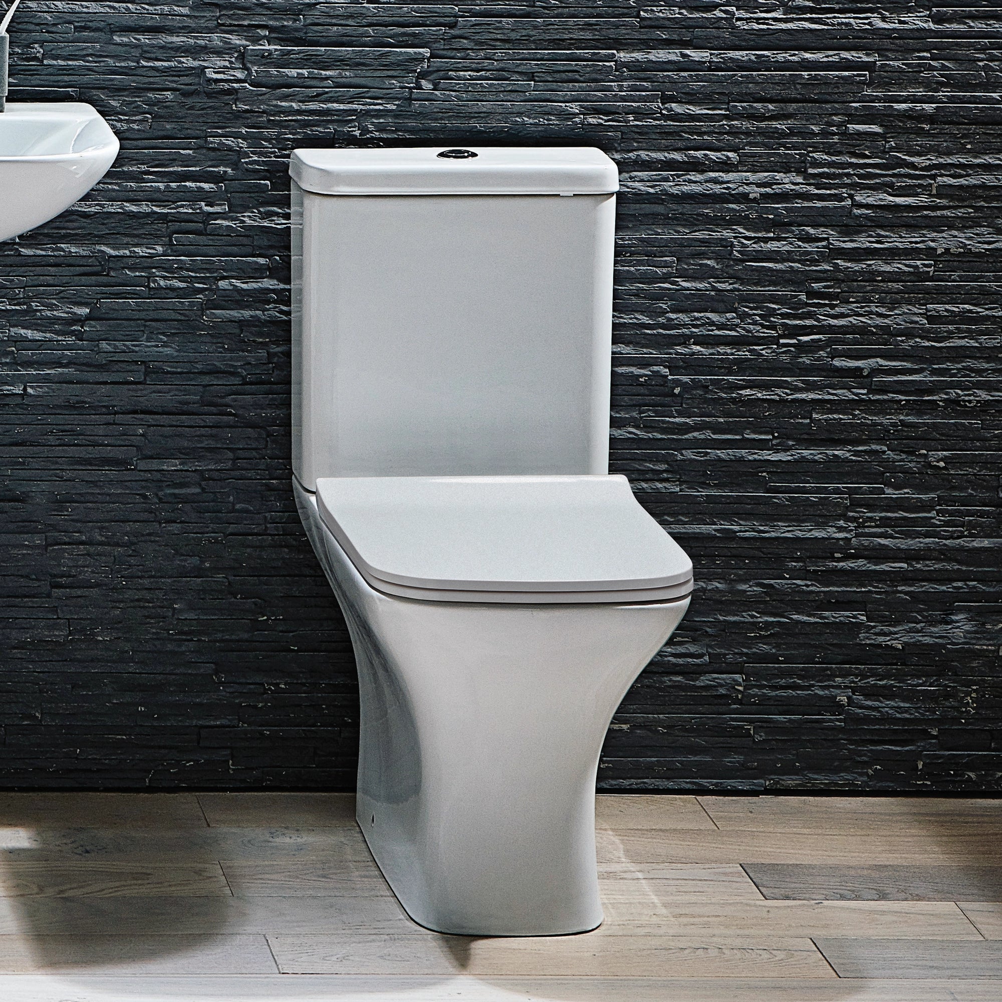 Porto Open Back Scudo WC Toilet with Soft Close Seat Option