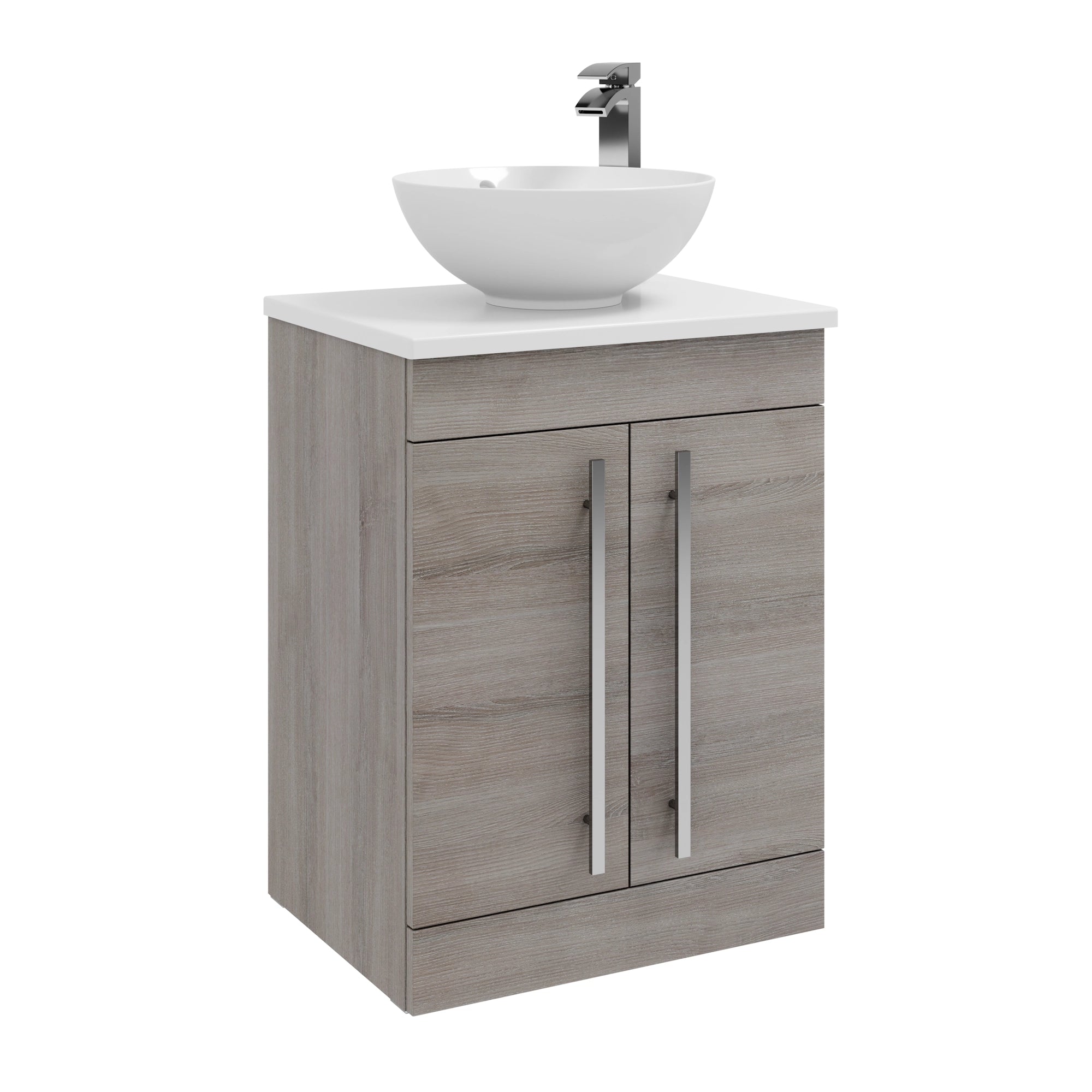 Purity Kartell Floor Standing Two Door 600mm Counter Top Vanity Unit