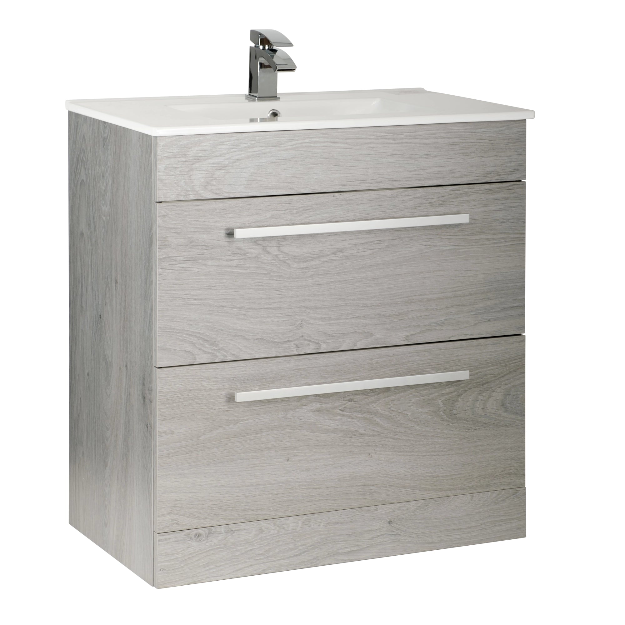 Purity Kartell Floor Standing Two Drawer 800mm Basin Sink Vanity Unit