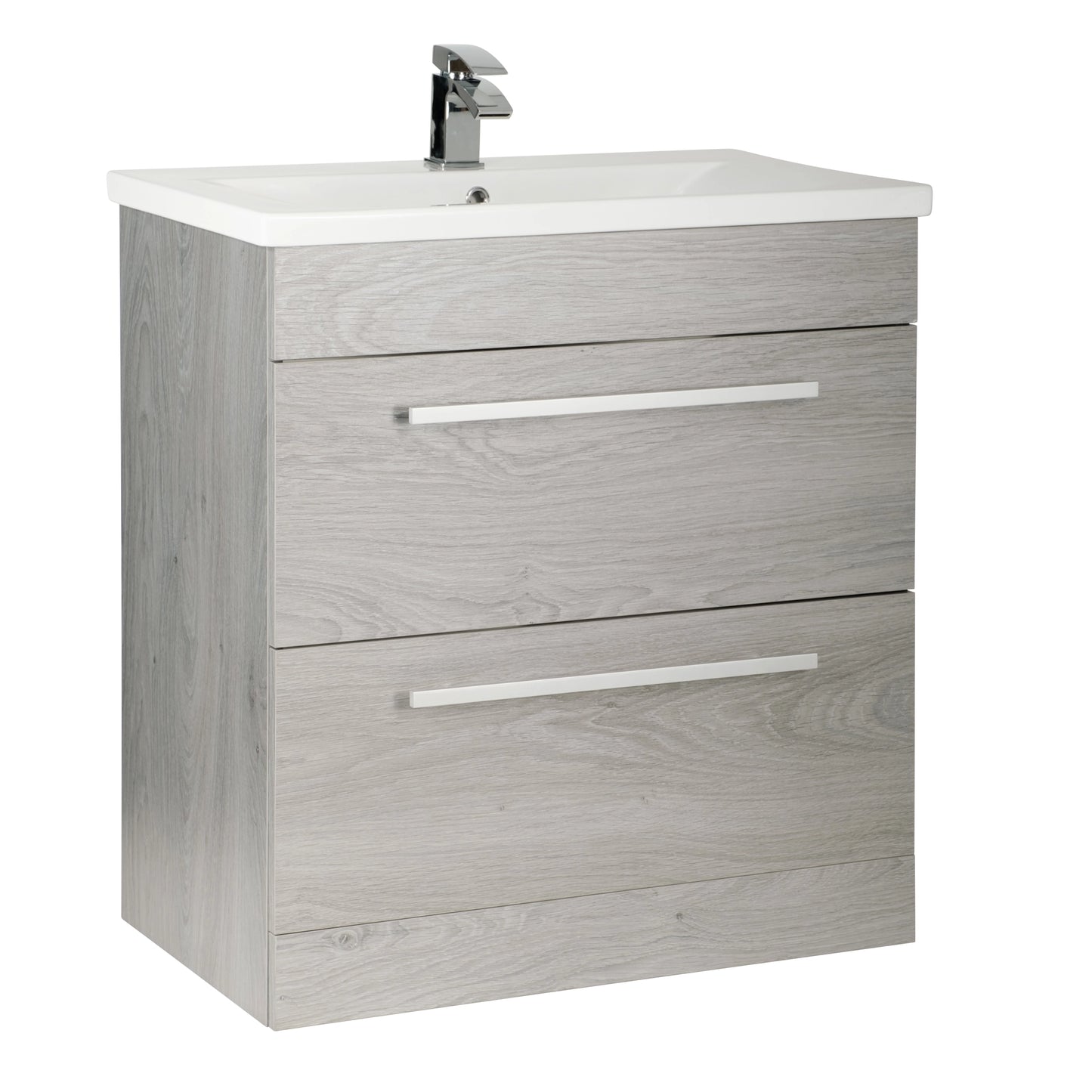Purity Kartell Floor Standing Two Drawer 800mm Basin Sink Vanity Unit