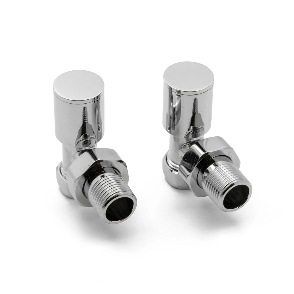 Portland Reina Angled Radiator Valves 15mm