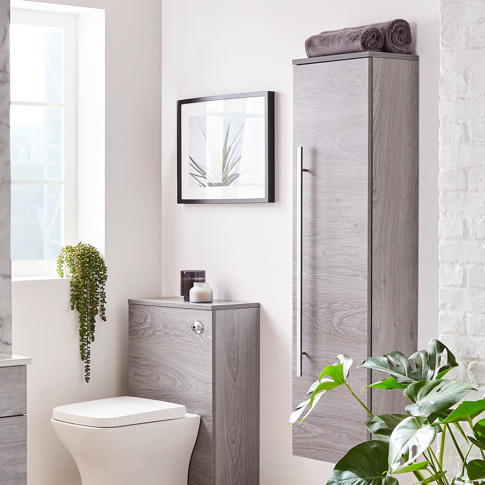 Purity Kartell Wall Mounted Tall Boy Side Unit