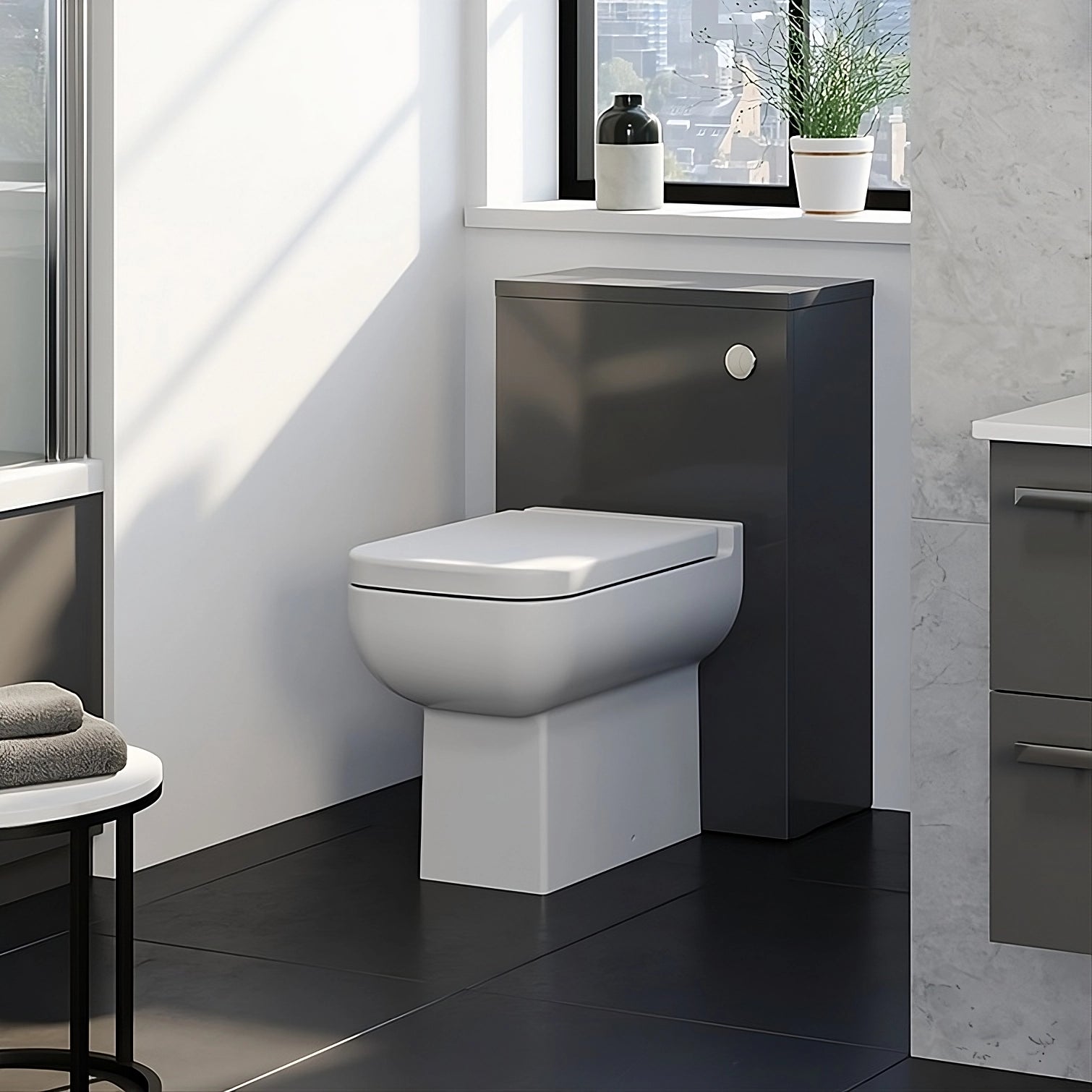 Purity Kartell Gloss & Oak Finish WC Unit