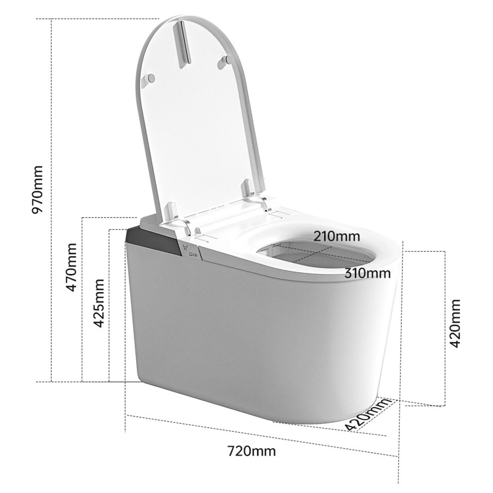 Senzai Cleansing Japanese Style Foam Shield Smart Toilet & Bidet