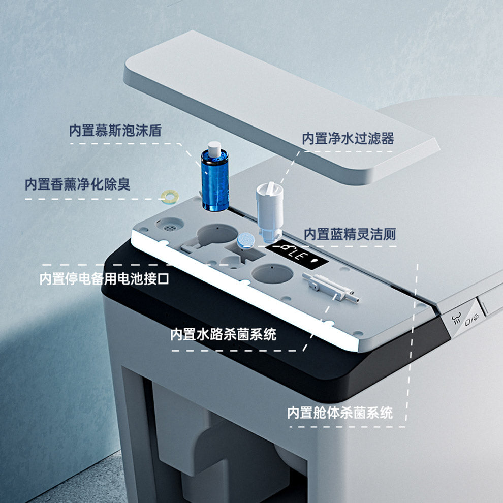 Senzai Cleansing Japanese Style Foam Shield Smart Toilet & Bidet