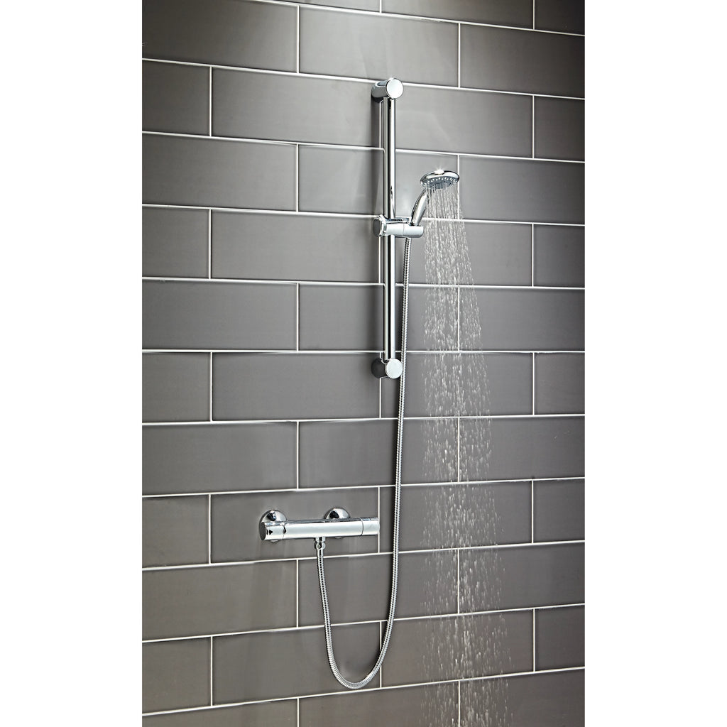 Round Shower Riser Rail Kit