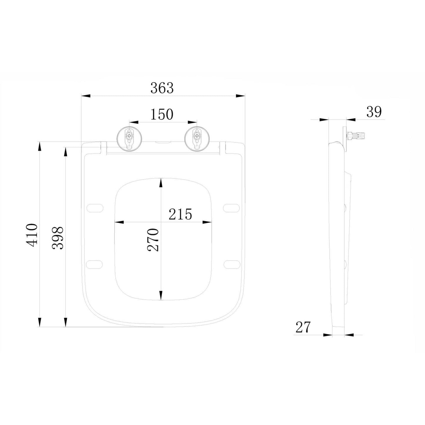 Luxury Heavyweight Soft Close Scudo Toilet Seat