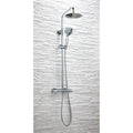 Serena Chrome Round Rigid Riser Shower