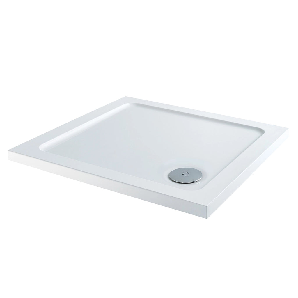 Shires White Square Low Profile Shower Tray