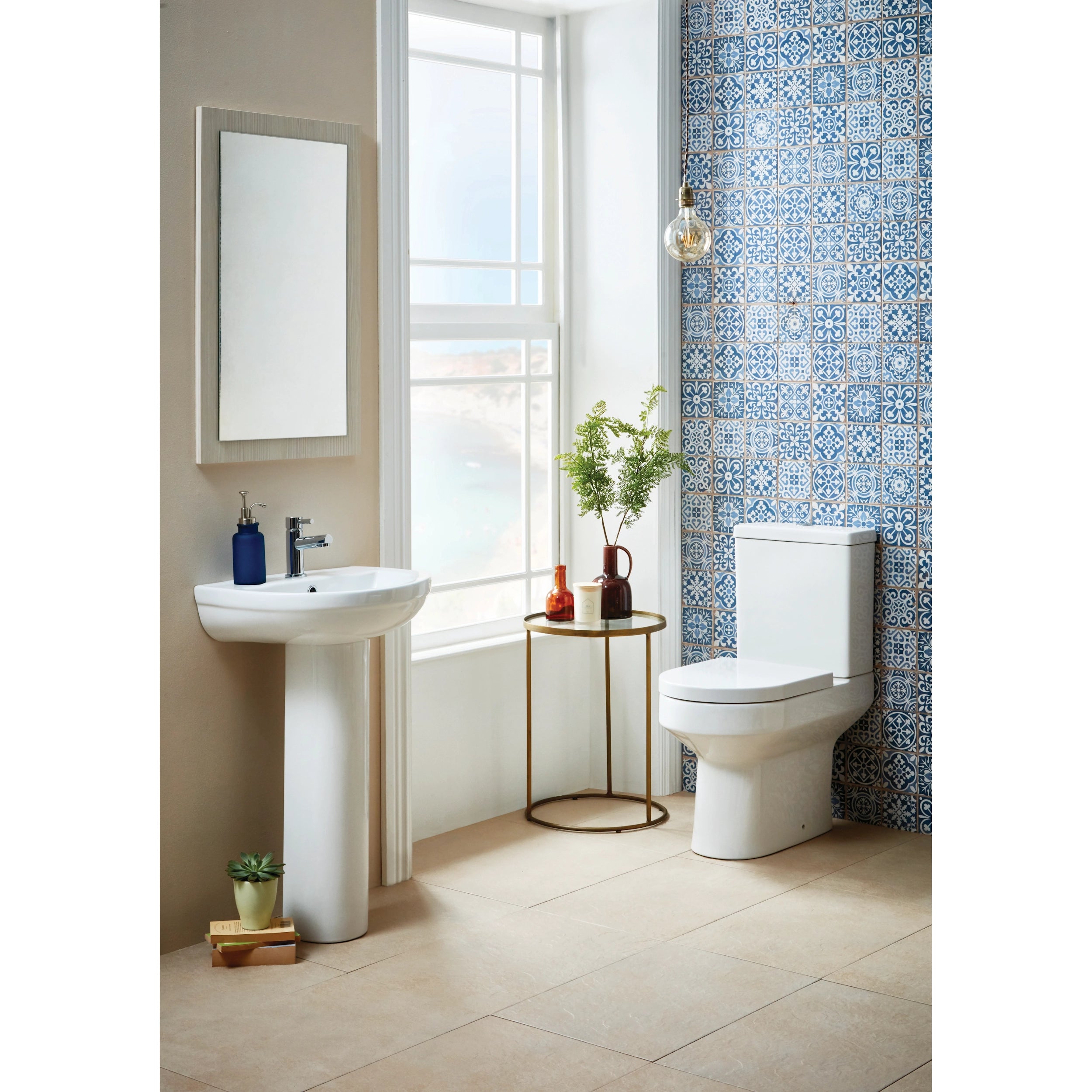 Spa Rimless Open Back Scudo WC Toilet with Soft Close Seat Option