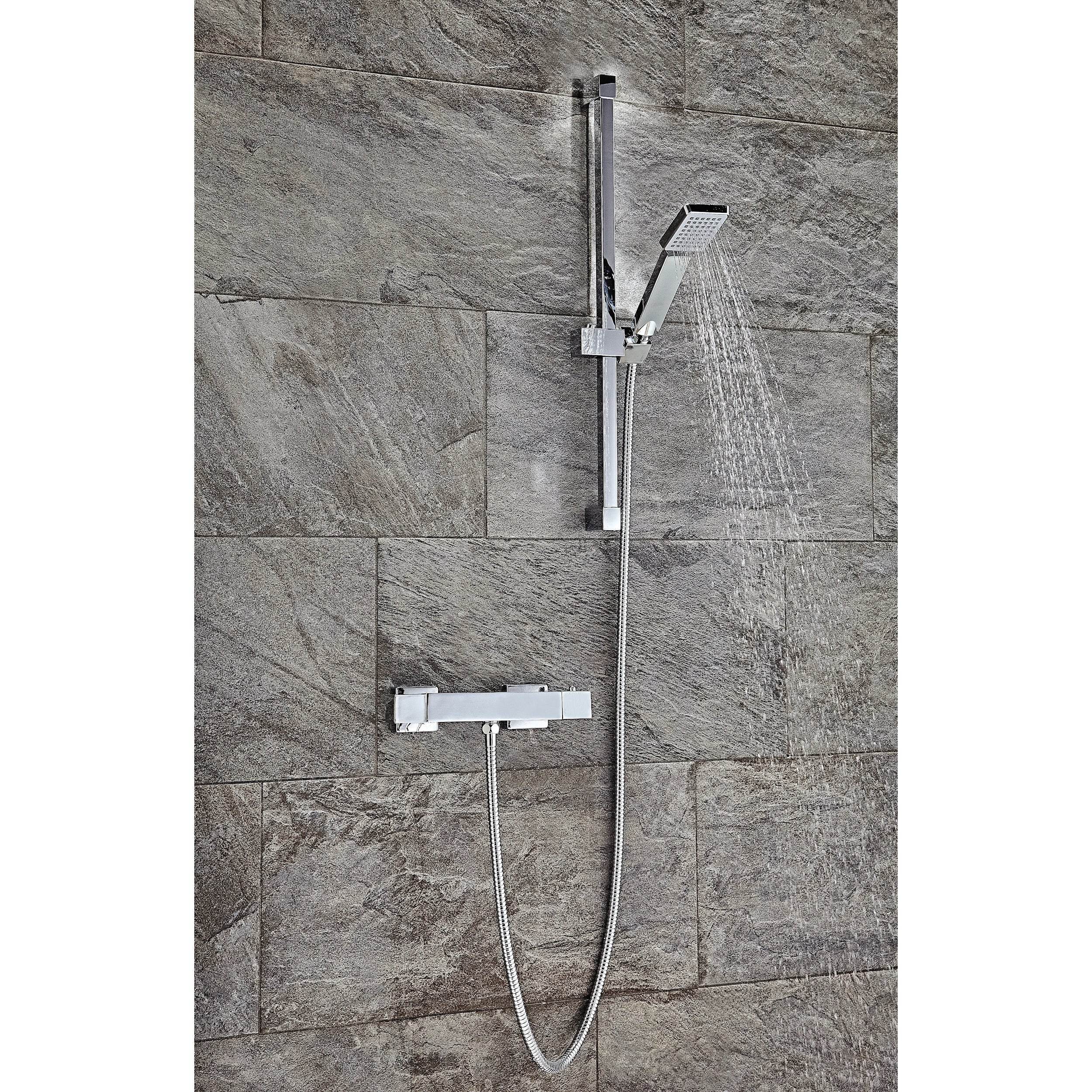 Square Shower Riser Rail Kit – Bubbles Showers and Bathrooms