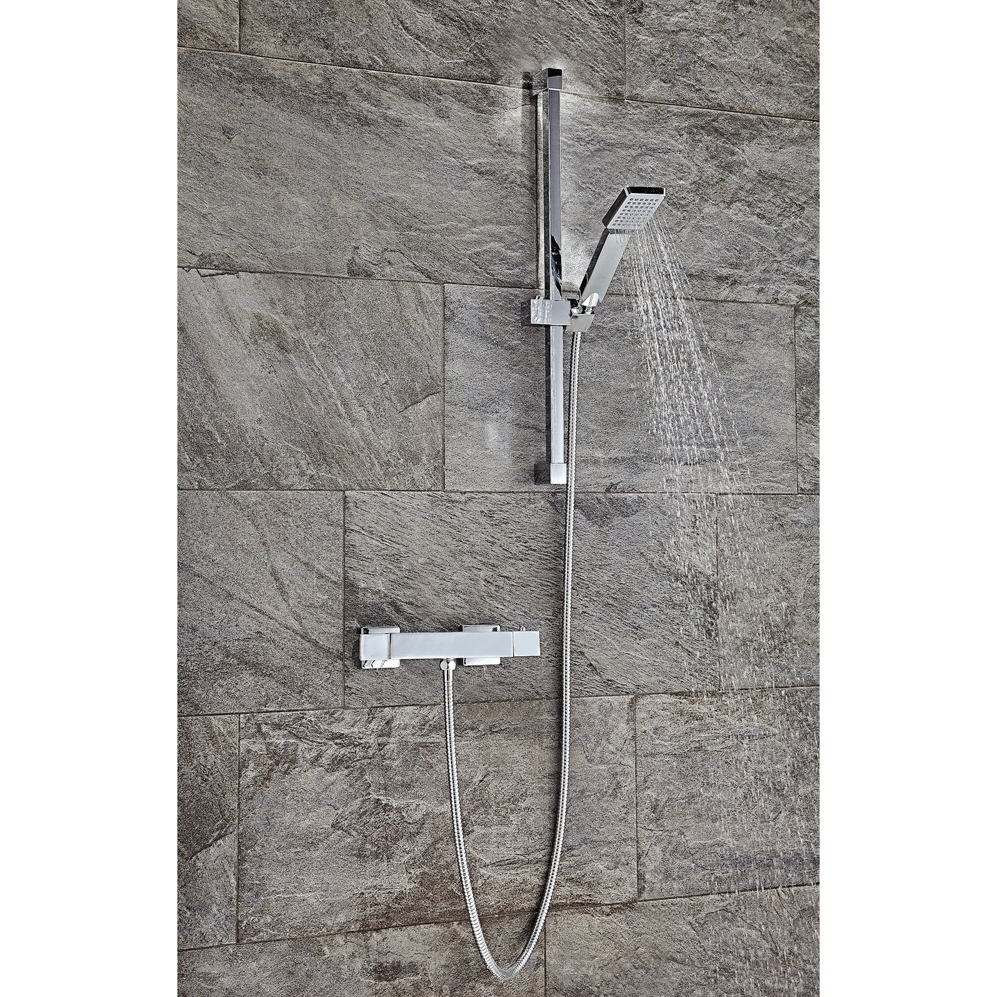 Square Shower Riser Rail Kit – Bubbles Showers and Bathrooms