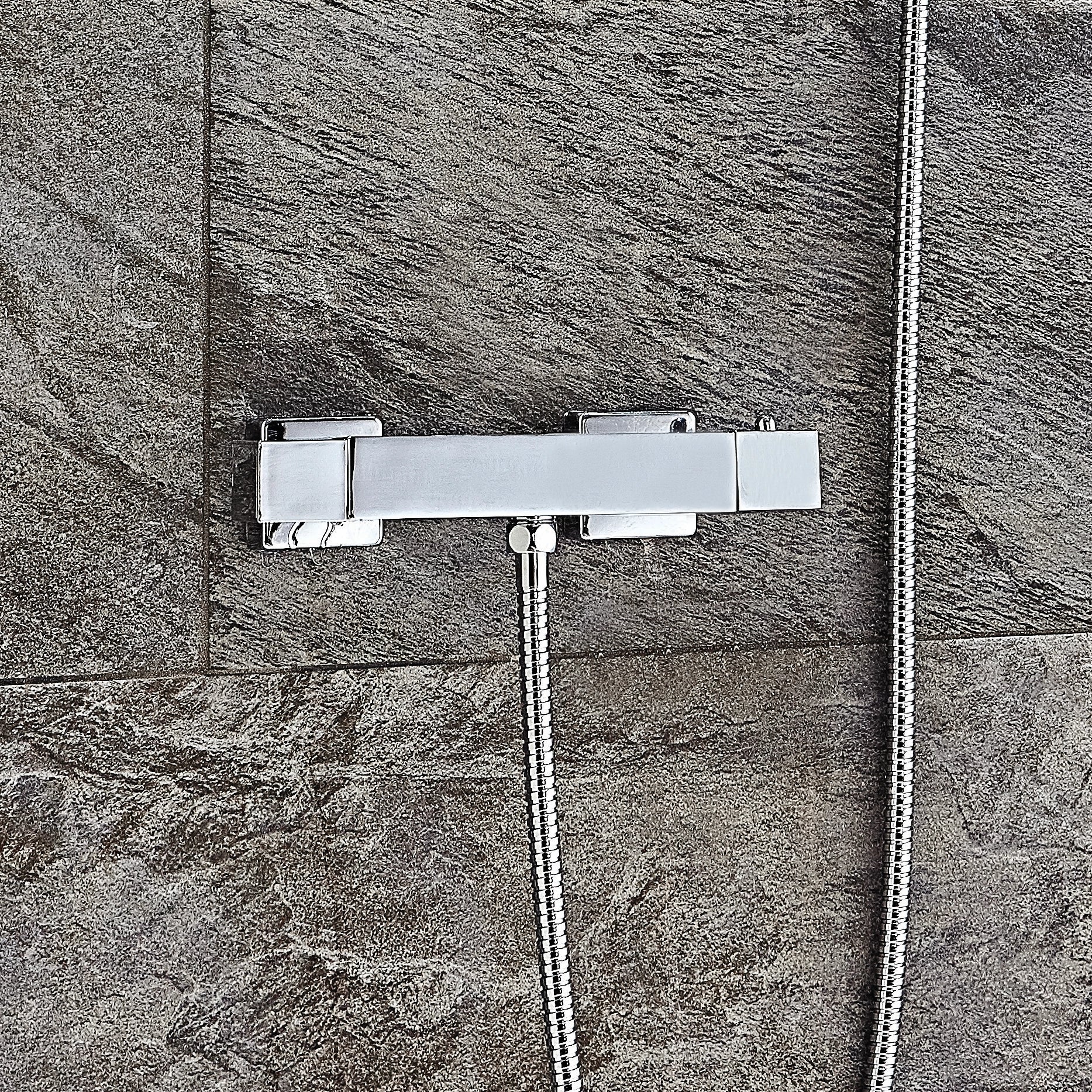 Square Exposed Thermostatic Valve