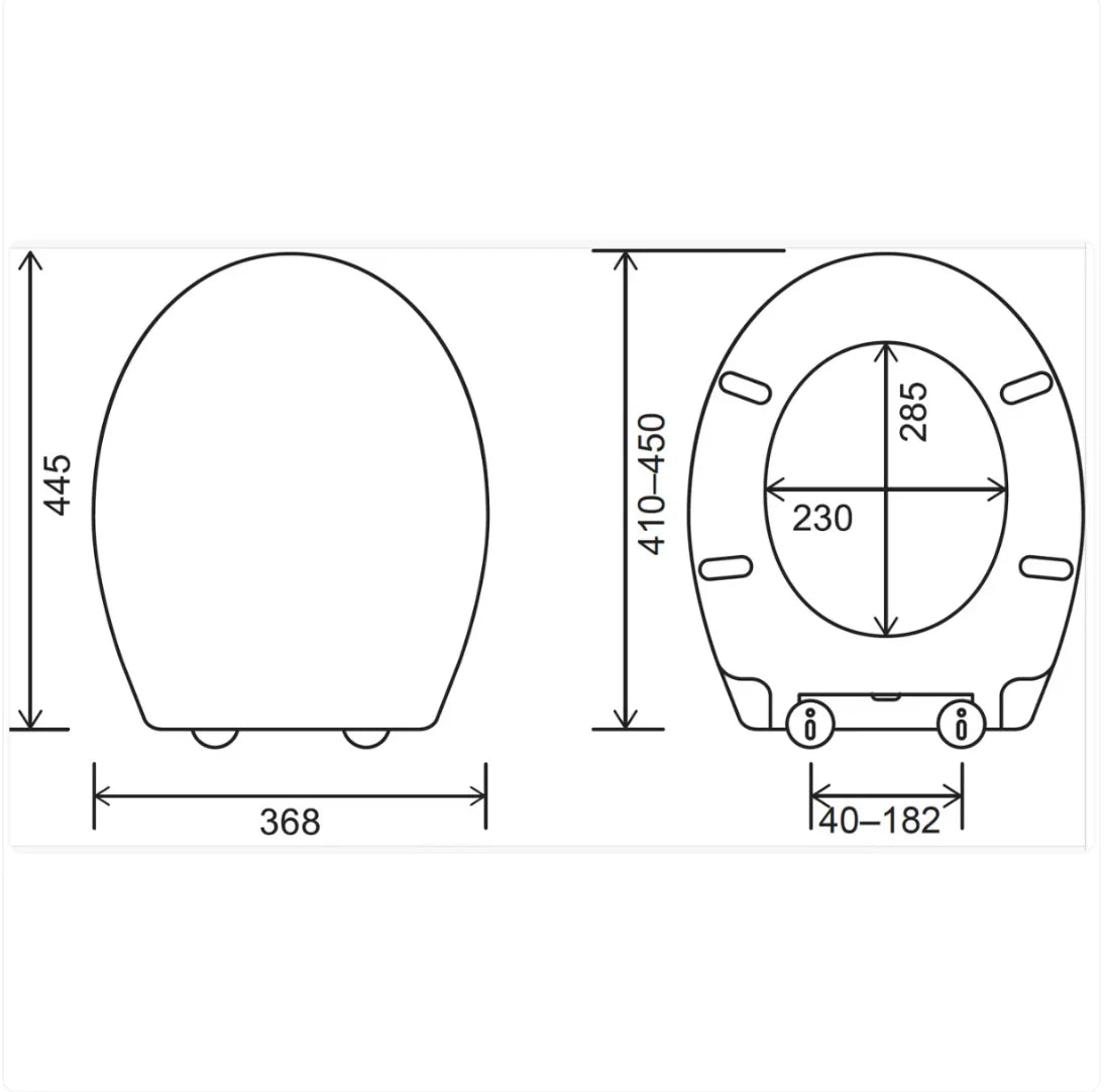 Euroshowers PP twentyONE Soft Close Toilet Seat