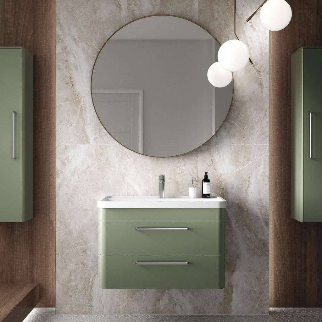 Hudson Reed Solar Wall Hung Tall Unit Bathroom Cabinet 350mm