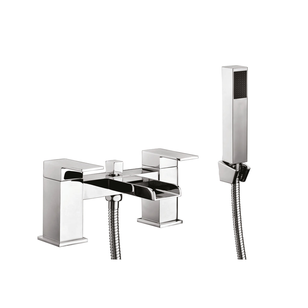 Victoria Bath Shower Mixer Tap with Shower Kit and Wall bracket