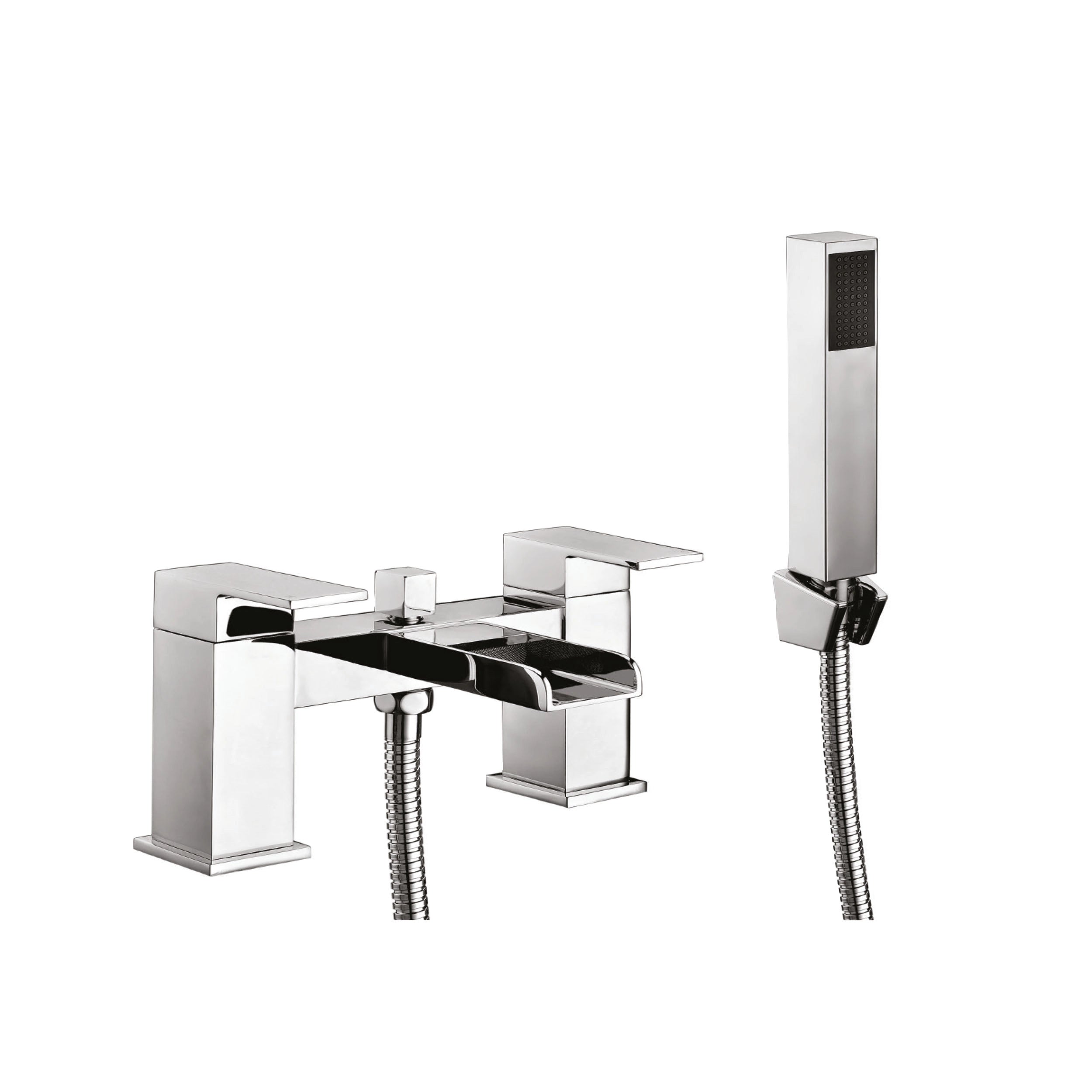Victoria Bath Shower Mixer Tap with Shower Kit and Wall bracket