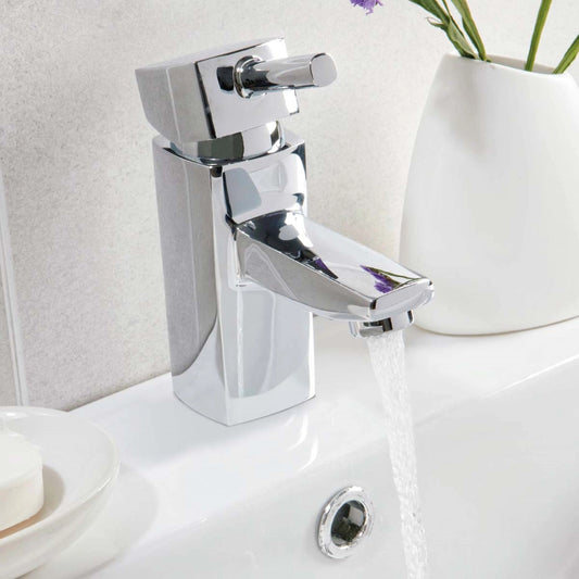 Forme Mono Basin Mixer Tap with Push Waste