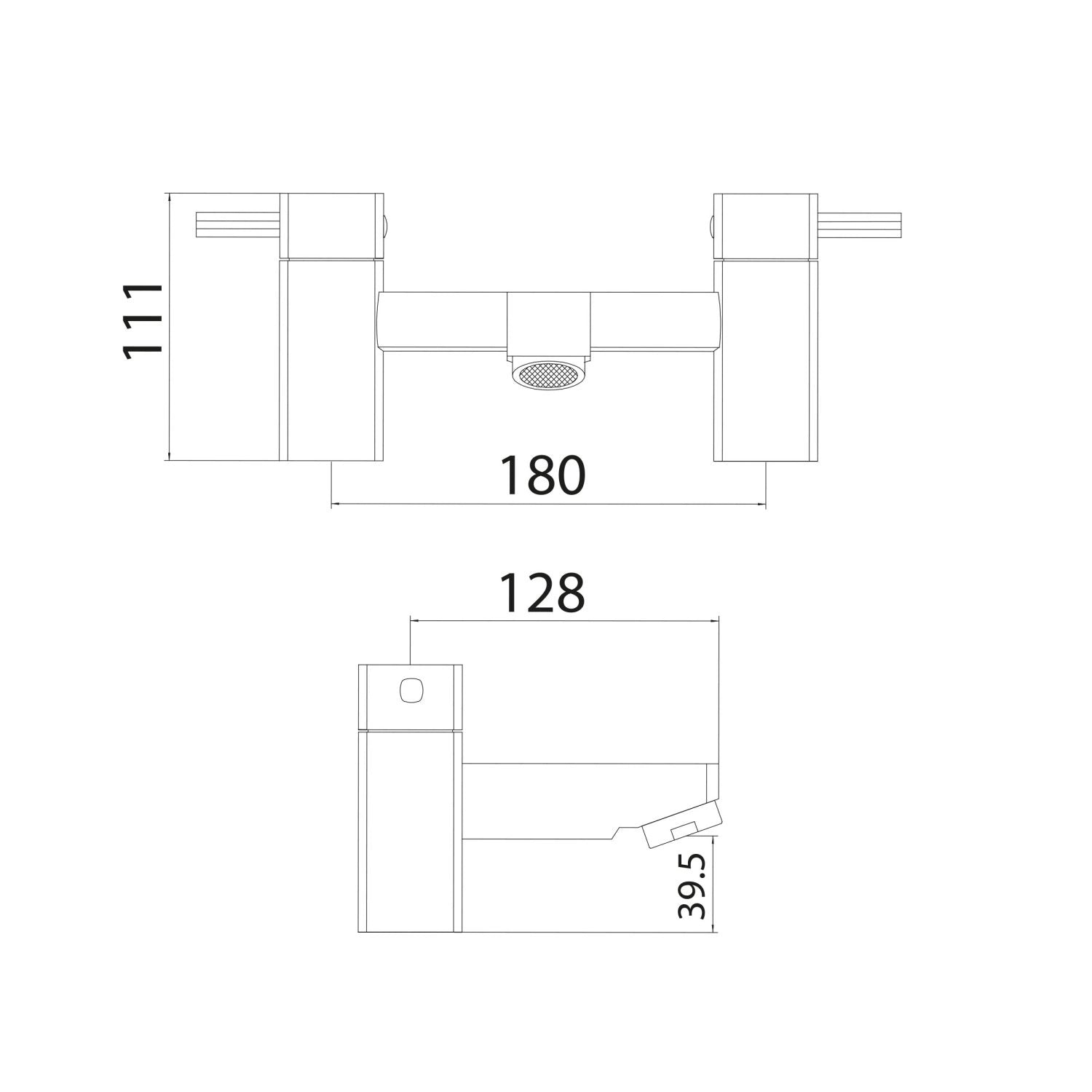 Forme Bath Filler Tap
