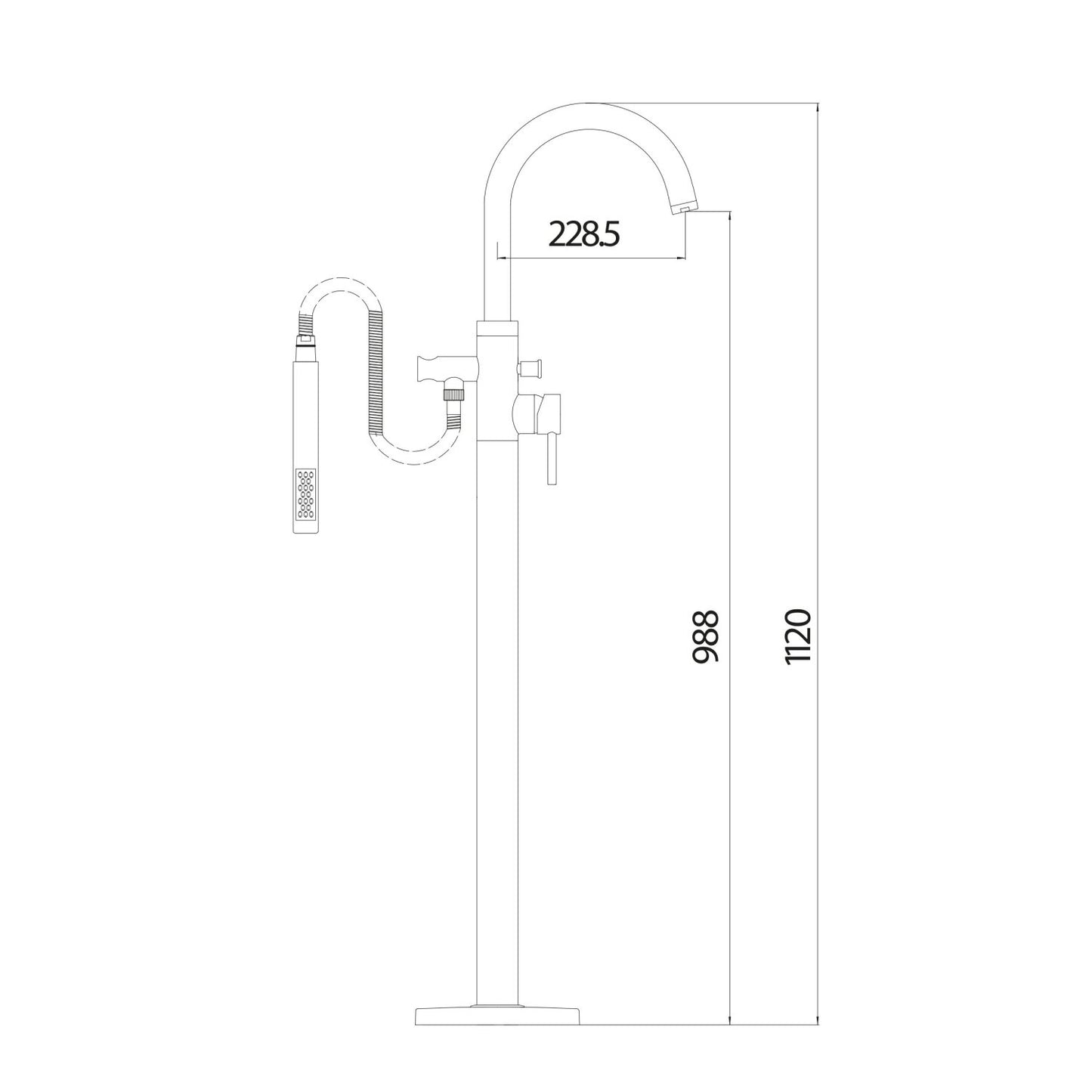 Premier Free Standing Bath Shower Mixer Tap