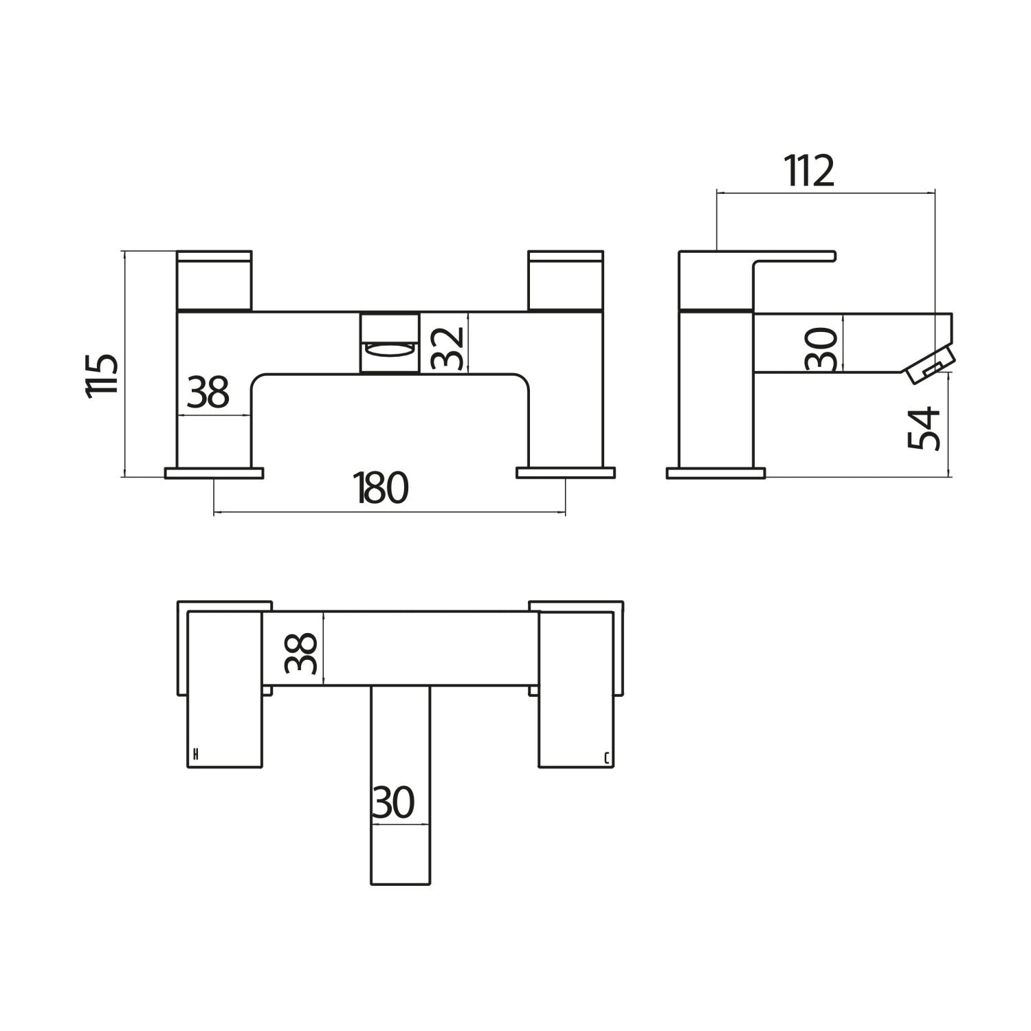 Lanza Bath Filler Tap