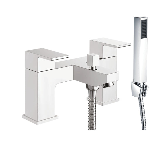 Lanza Bath Shower Mixer Tap with Shower Kit and Wall bracket